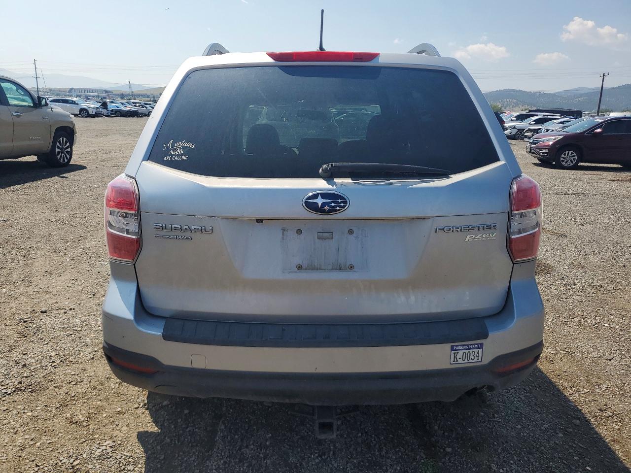 2014 Subaru Forester 2.5i Premium Silver vin: JF2SJAEC8EH533884