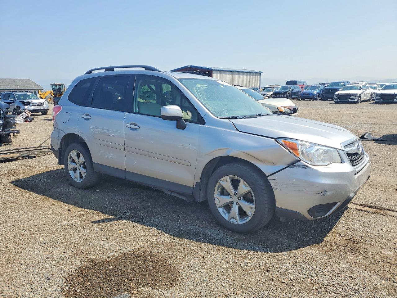 2014 Subaru Forester 2.5i Premium Silver vin: JF2SJAEC8EH533884