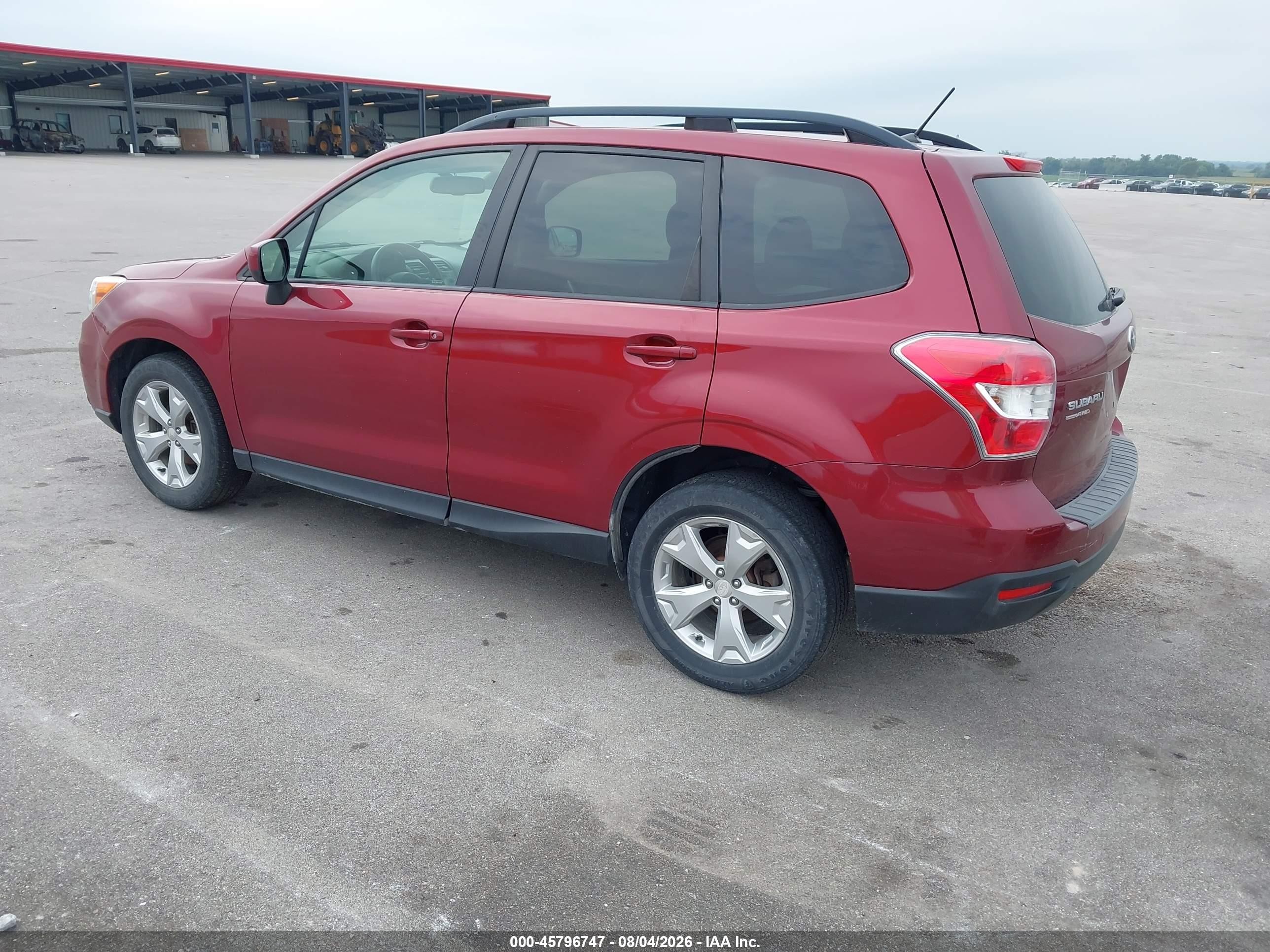 2014 Subaru Forester 2.5i Premium Red vin: JF2SJAEC8EH544464