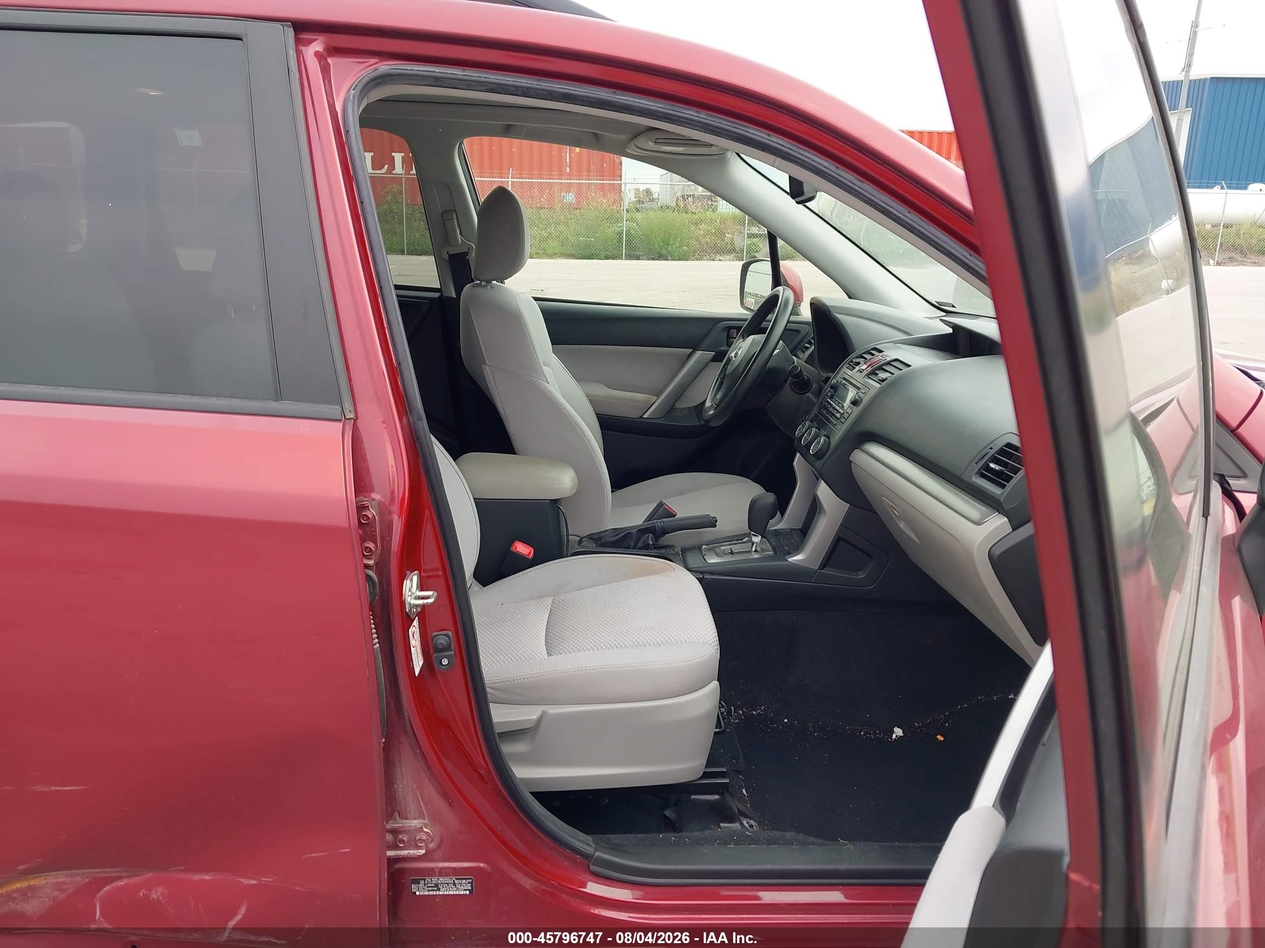 2014 Subaru Forester 2.5i Premium Red vin: JF2SJAEC8EH544464