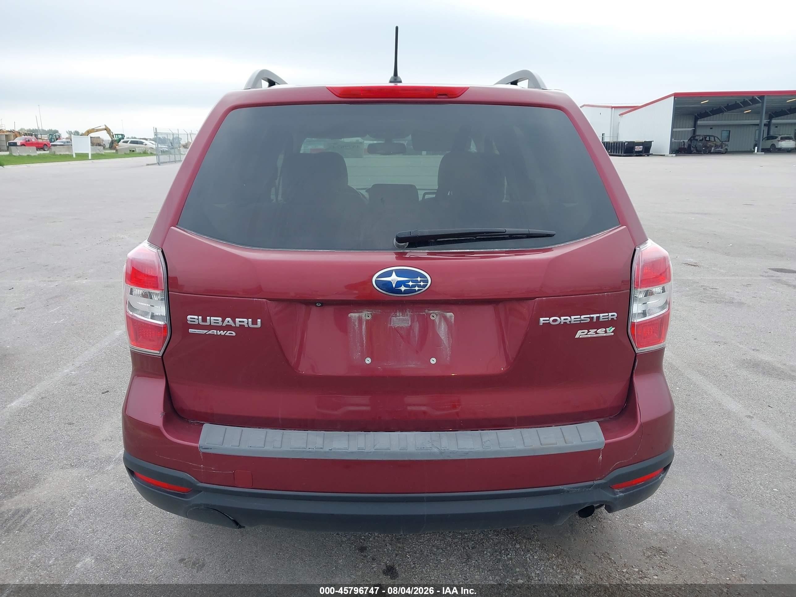 2014 Subaru Forester 2.5i Premium Red vin: JF2SJAEC8EH544464