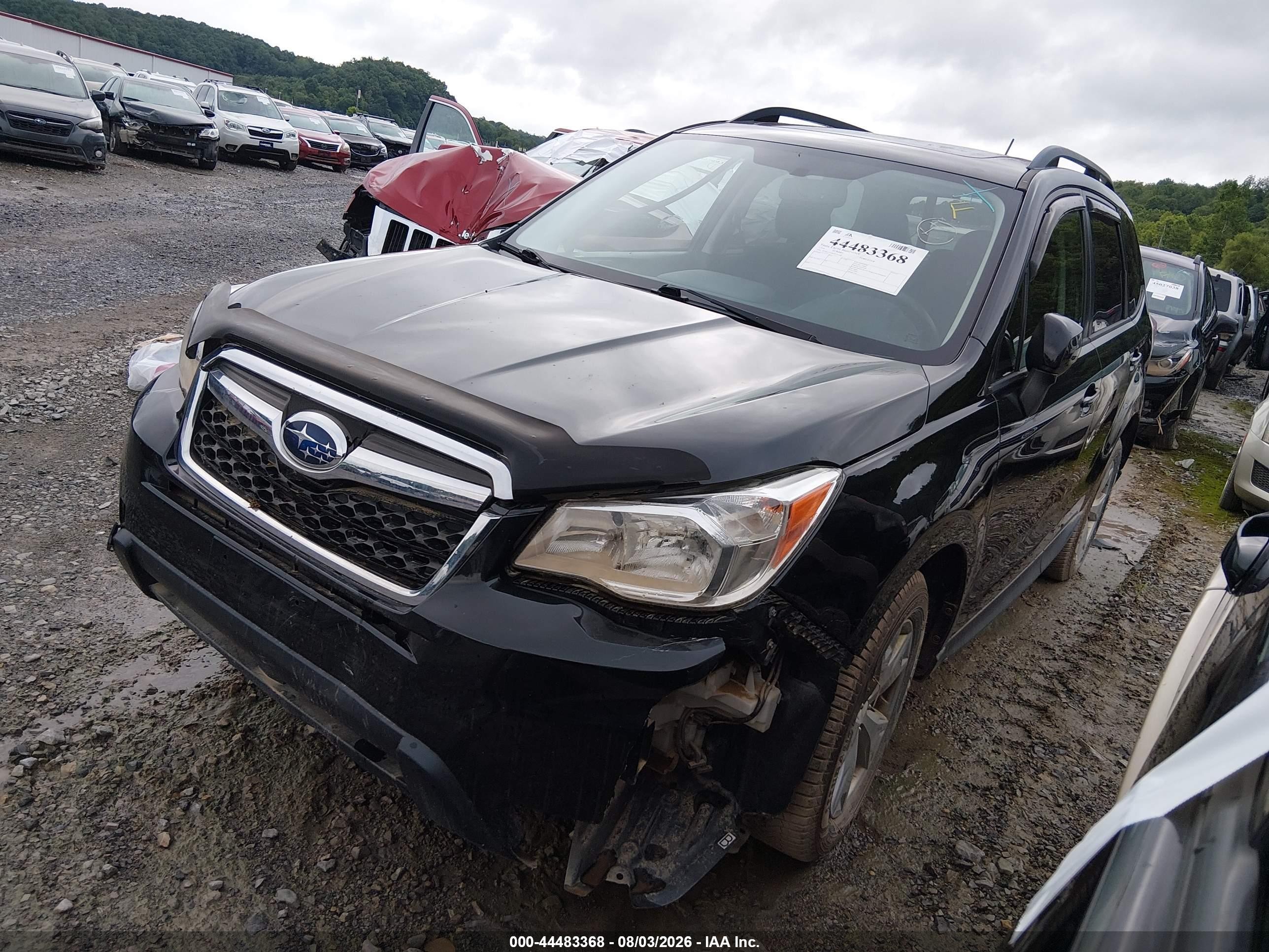 2014 Subaru Forester 2.5i Premium Black vin: JF2SJAEC8EH552368