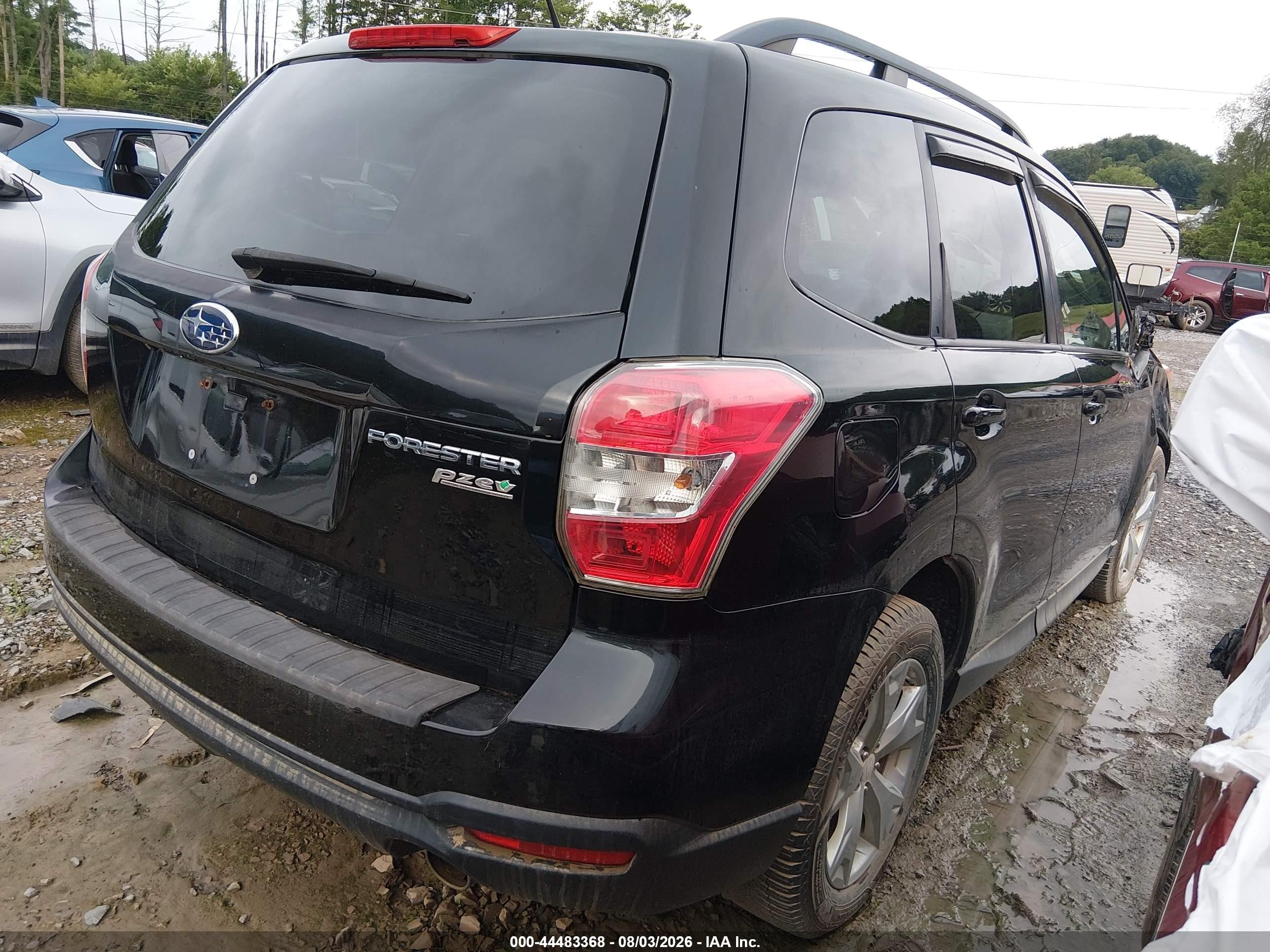 2014 Subaru Forester 2.5i Premium Black vin: JF2SJAEC8EH552368