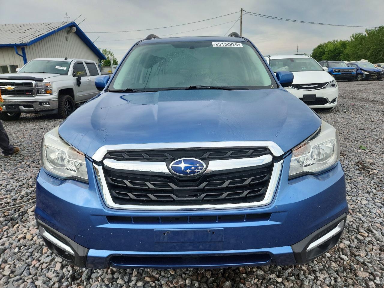 2017 Subaru Forester 2.5i Premium Синий vin: JF2SJAEC8HH495187