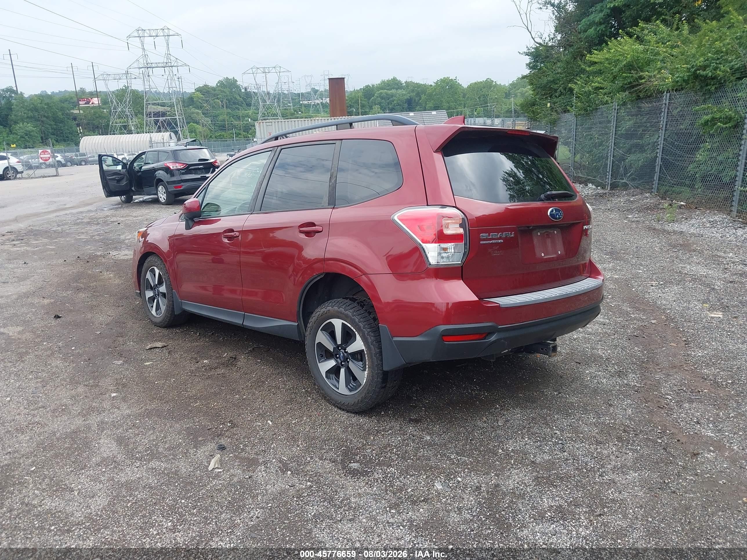 2017 Subaru Forester 2.5i Premium Red vin: JF2SJAEC8HH573242