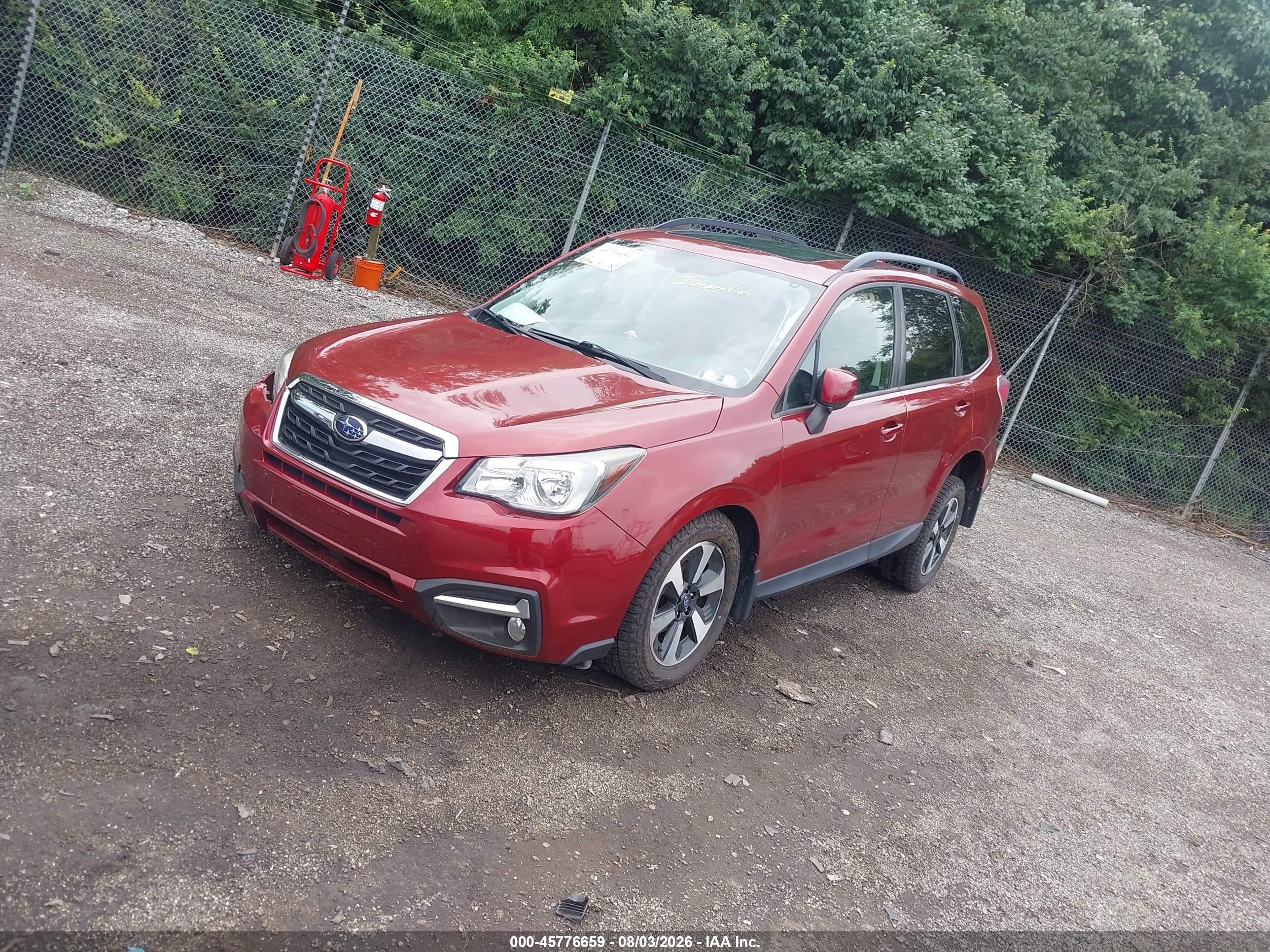 2017 Subaru Forester 2.5i Premium Red vin: JF2SJAEC8HH573242