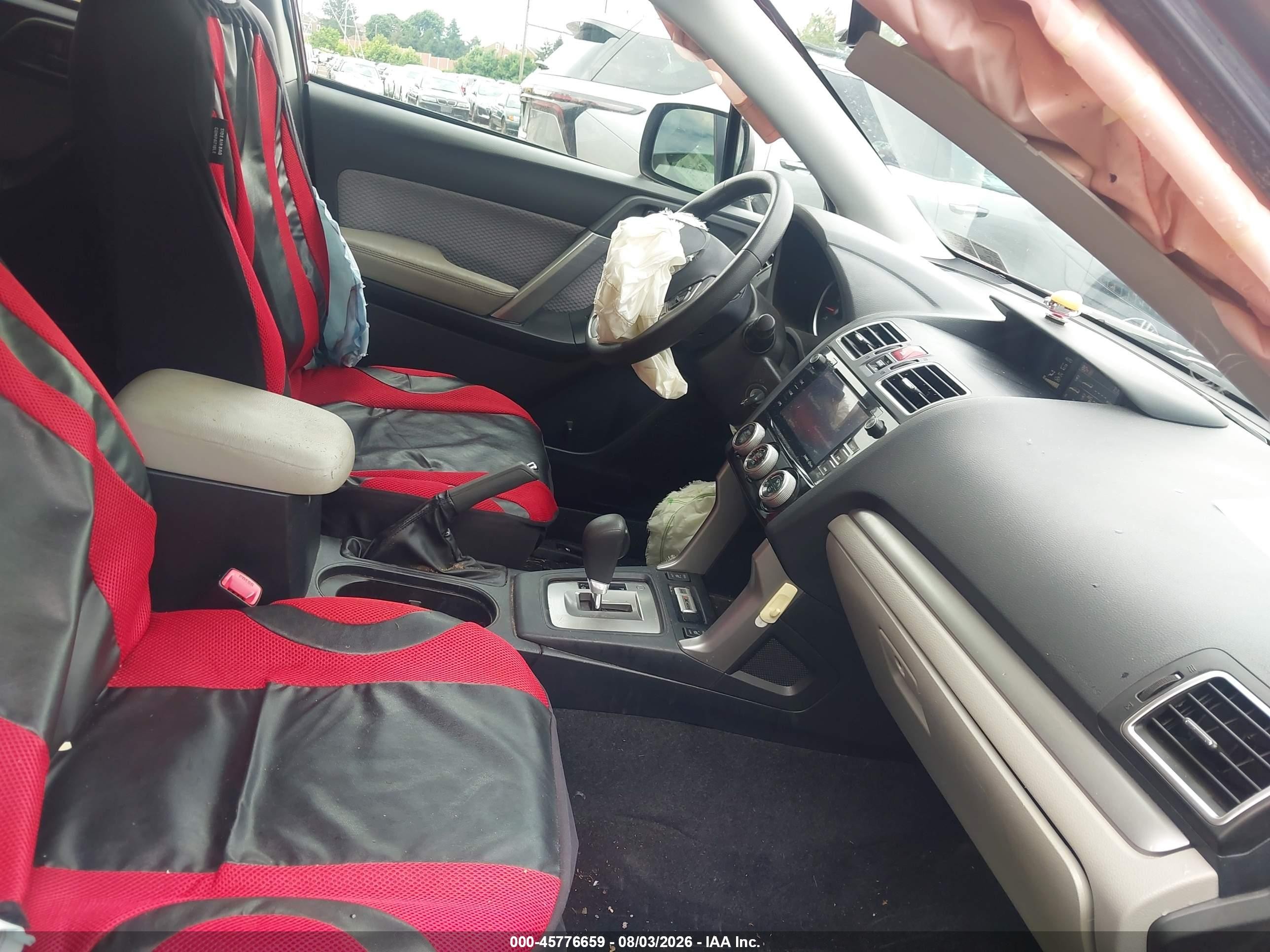 2017 Subaru Forester 2.5i Premium Red vin: JF2SJAEC8HH573242