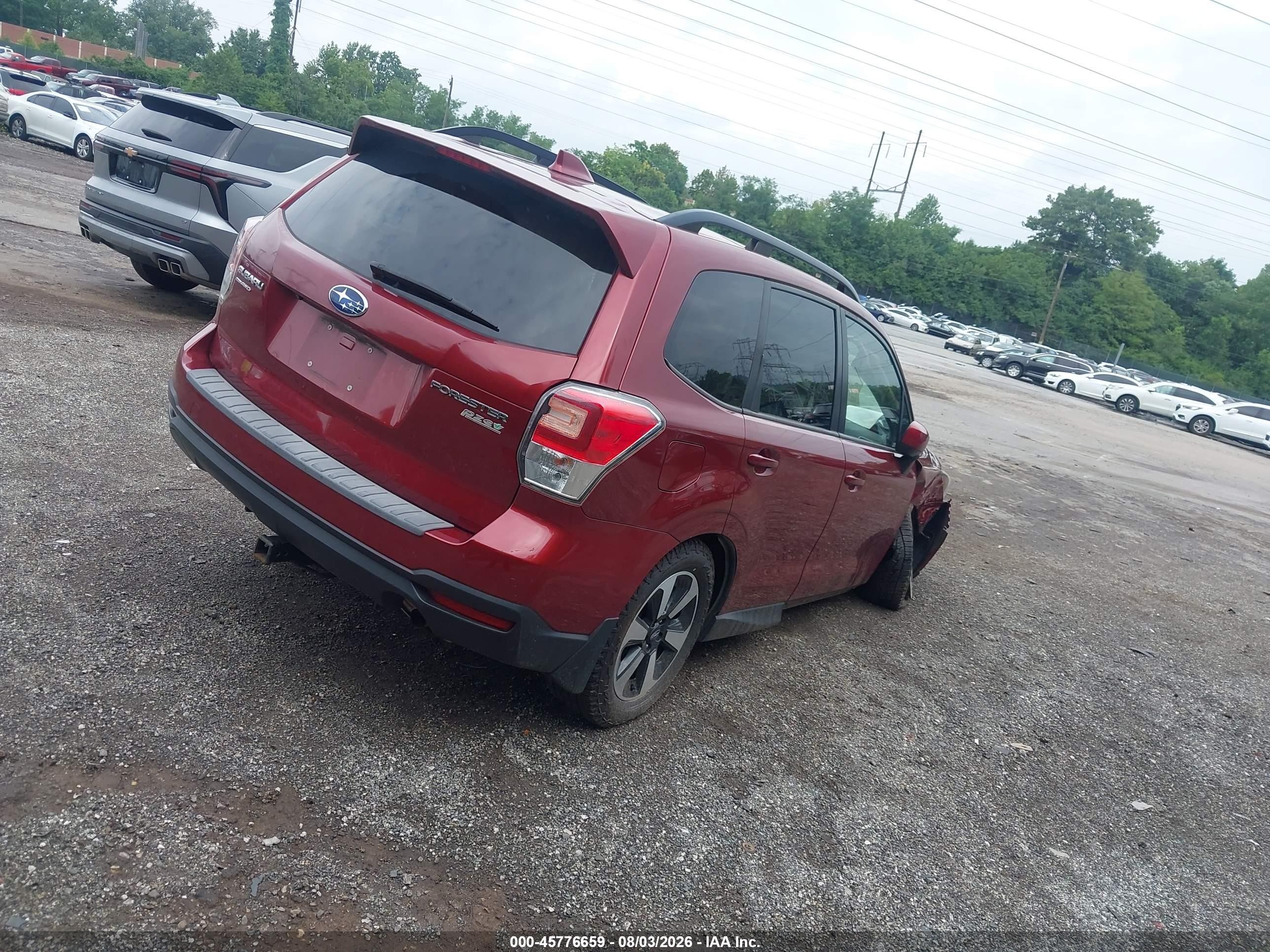 2017 Subaru Forester 2.5i Premium Red vin: JF2SJAEC8HH573242