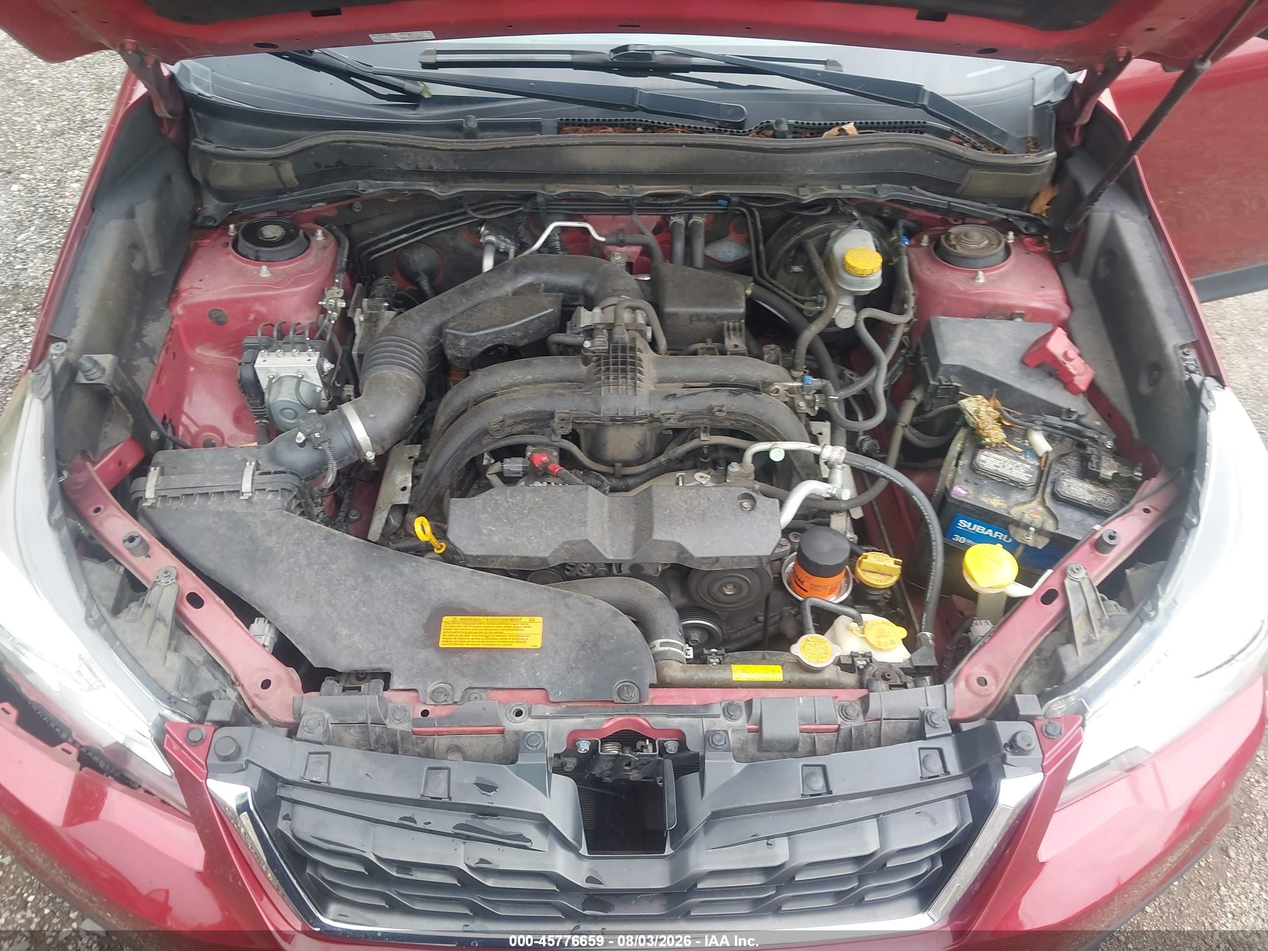 2017 Subaru Forester 2.5i Premium Red vin: JF2SJAEC8HH573242