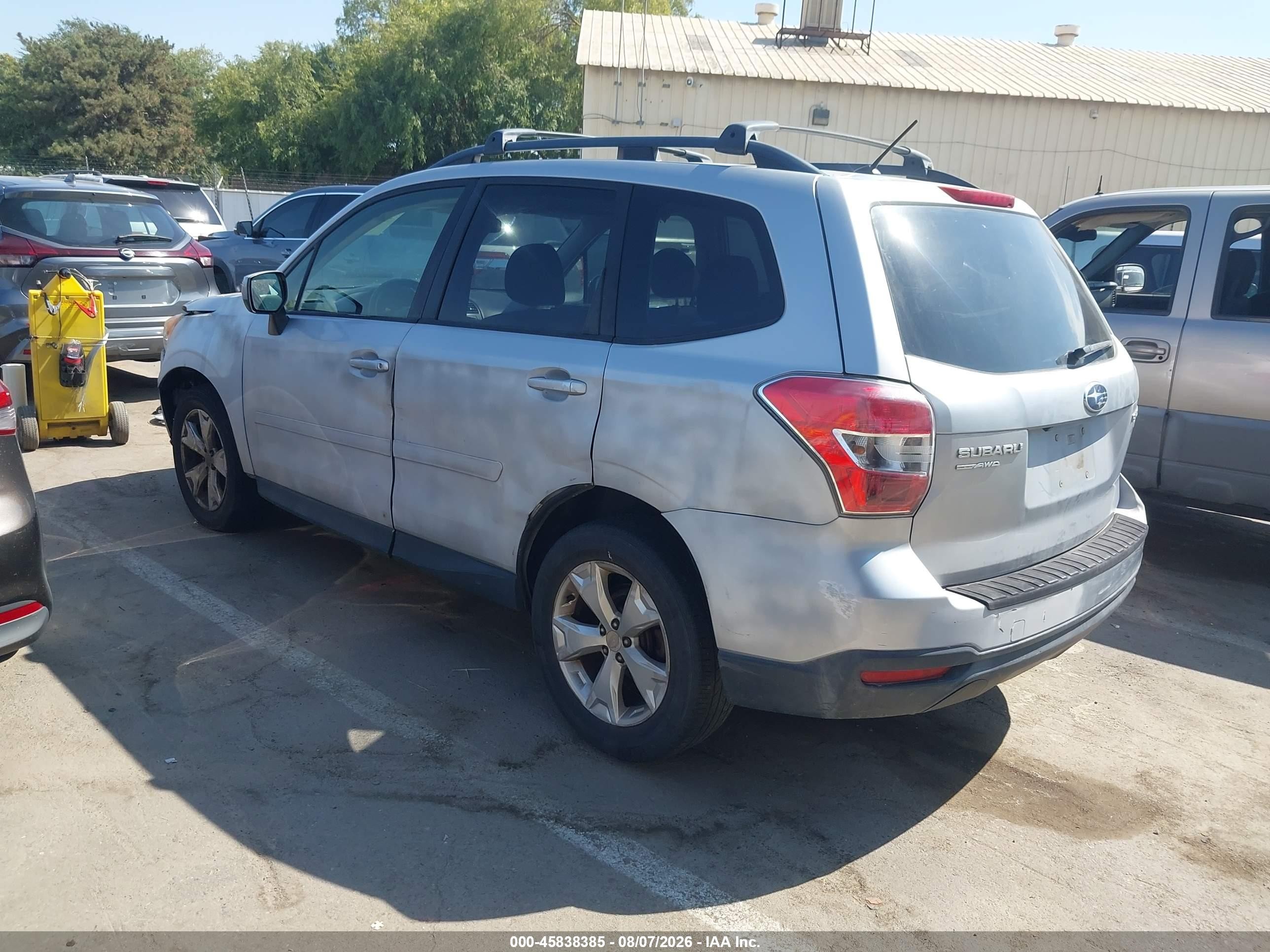 2014 Subaru Forester 2.5i Premium Silver vin: JF2SJAEC9EH403712