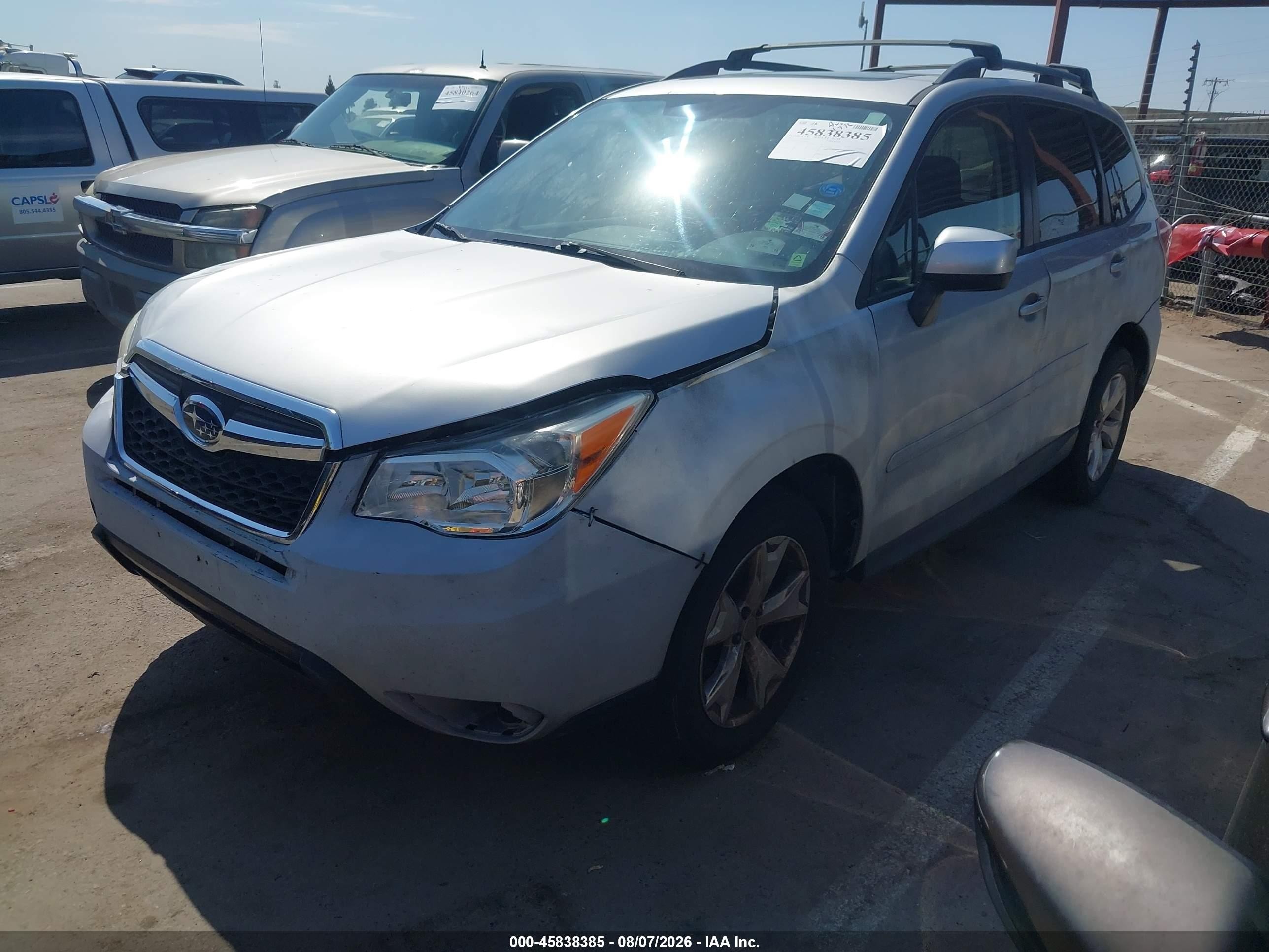 2014 Subaru Forester 2.5i Premium Silver vin: JF2SJAEC9EH403712