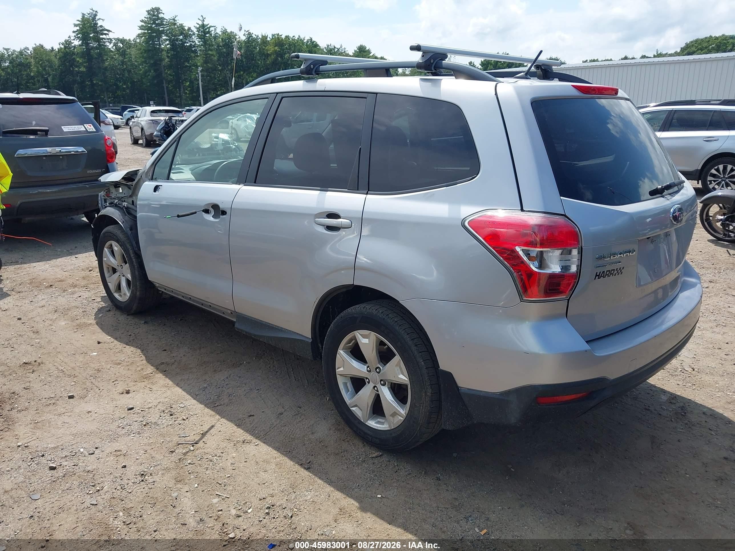 2014 Subaru Forester 2.5i Premium Silver vin: JF2SJAEC9EH406688