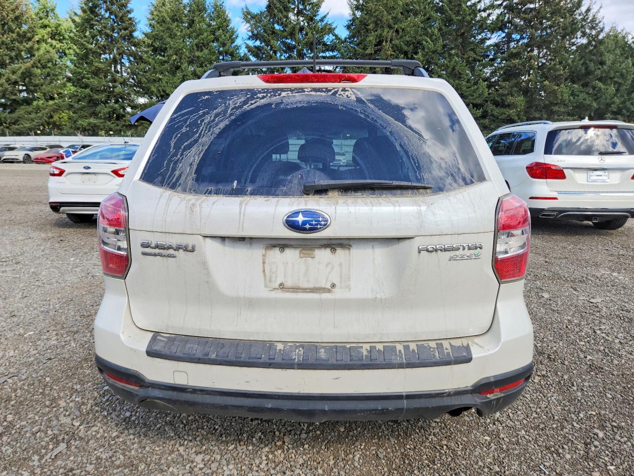 2014 Subaru Forester 2.5i Premium White vin: JF2SJAEC9EH451906