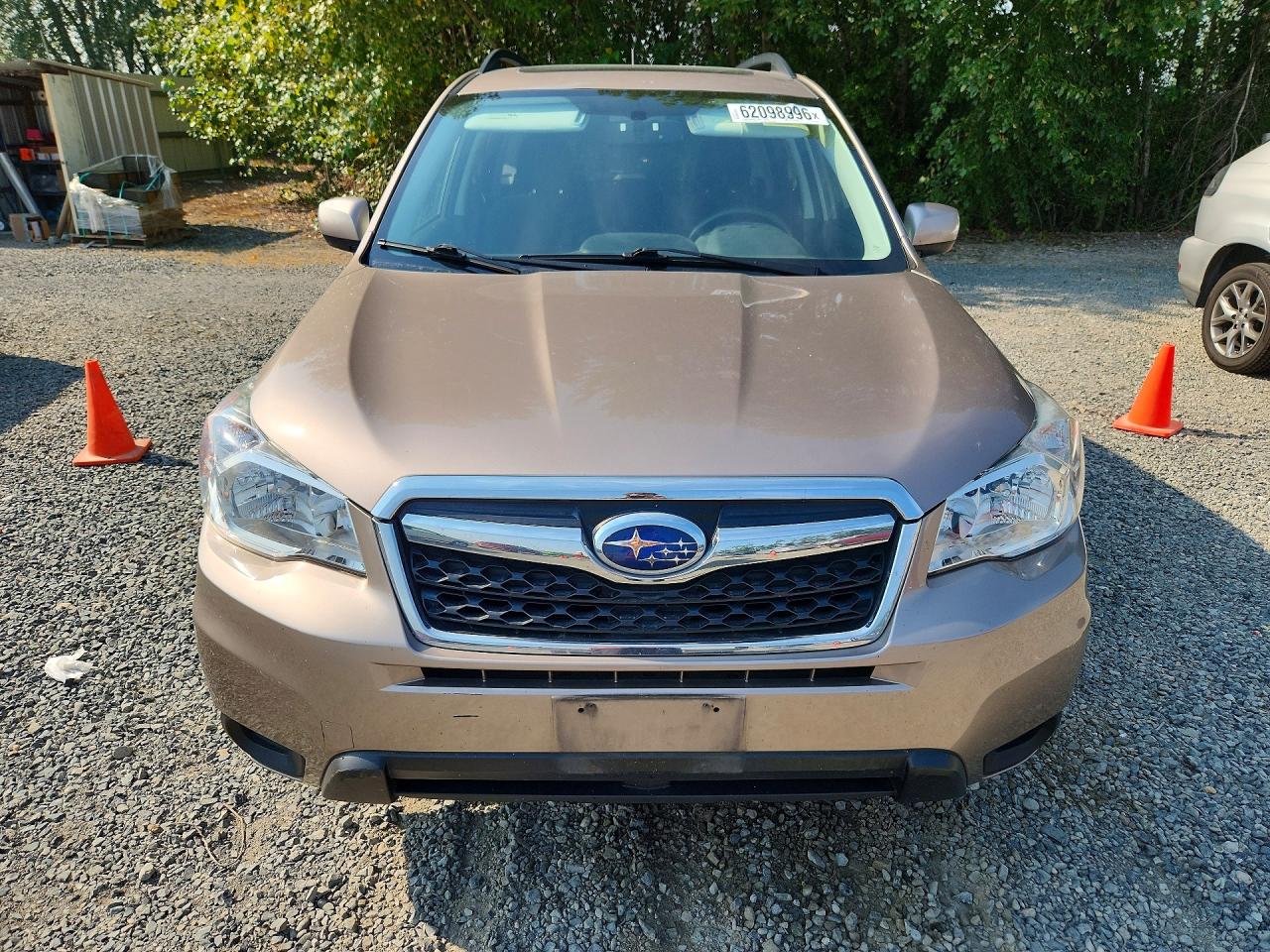 2014 Subaru Forester 2.5i Premium Желто-коричневый vin: JF2SJAEC9EH496716