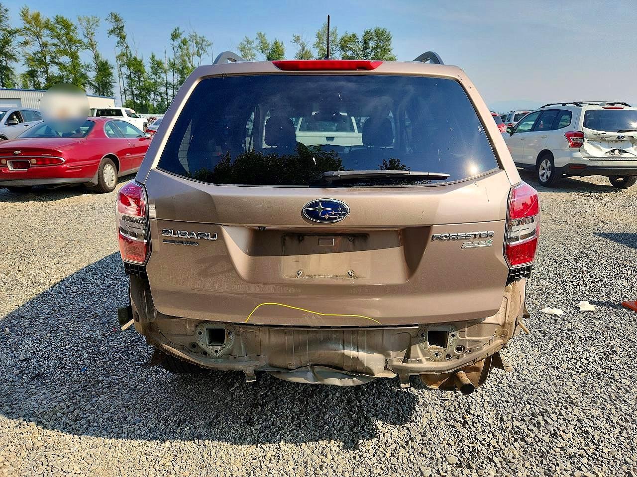 2014 Subaru Forester 2.5i Premium Желто-коричневый vin: JF2SJAEC9EH496716