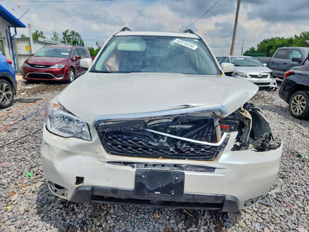 2014 Subaru Forester 2.5i Premium Белый vin: JF2SJAEC9EH498790
