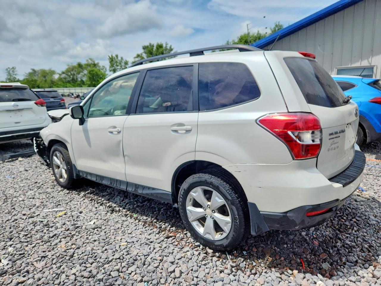 2014 Subaru Forester 2.5i Premium Белый vin: JF2SJAEC9EH498790