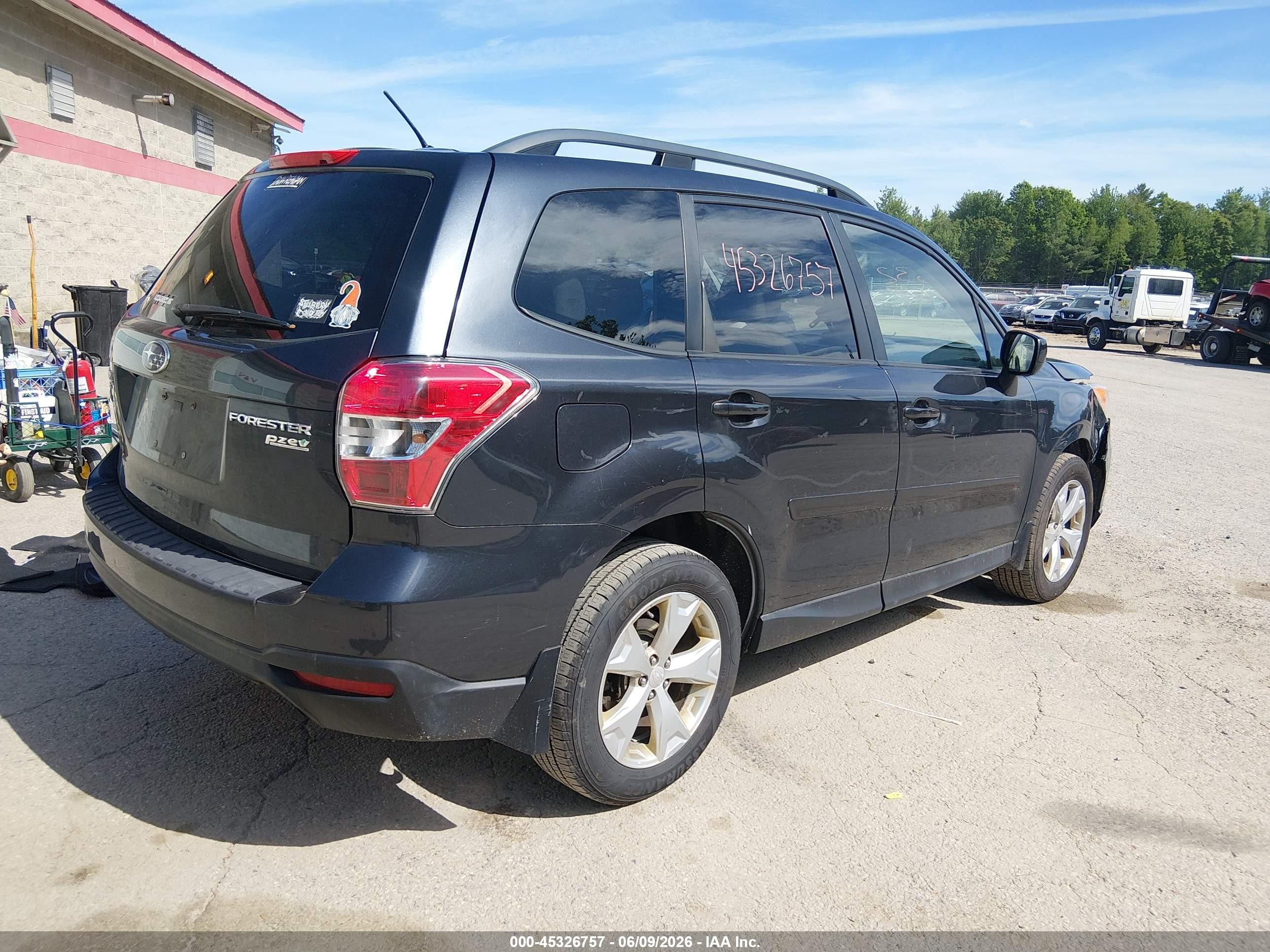 2014 Subaru Forester 2.5i Premium Black vin: JF2SJAEC9EH505088