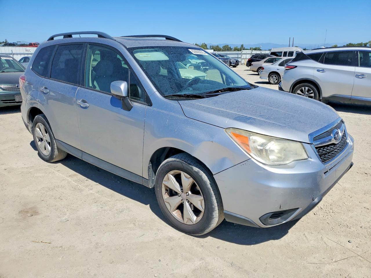2014 Subaru Forester 2.5i Premium Silver vin: JF2SJAEC9EH542853
