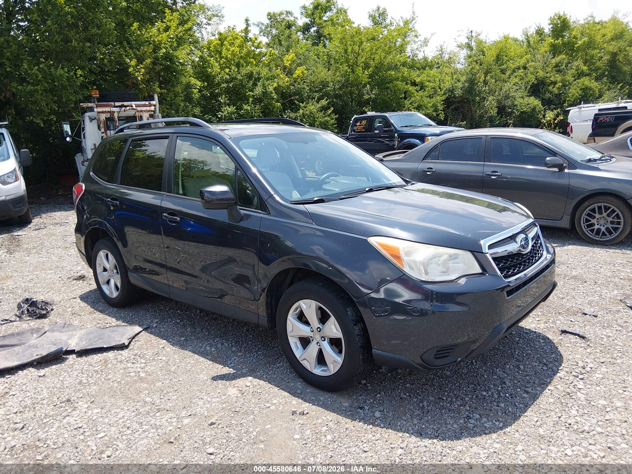 2014 Subaru Forester 2.5i Premium Dark Blue vin: JF2SJAEC9EH545767
