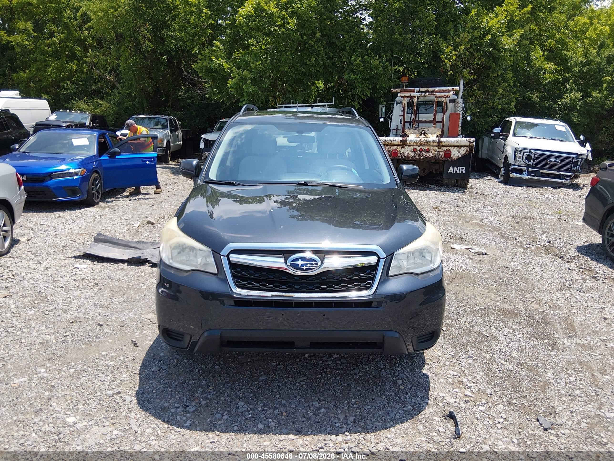 2014 Subaru Forester 2.5i Premium Dark Blue vin: JF2SJAEC9EH545767