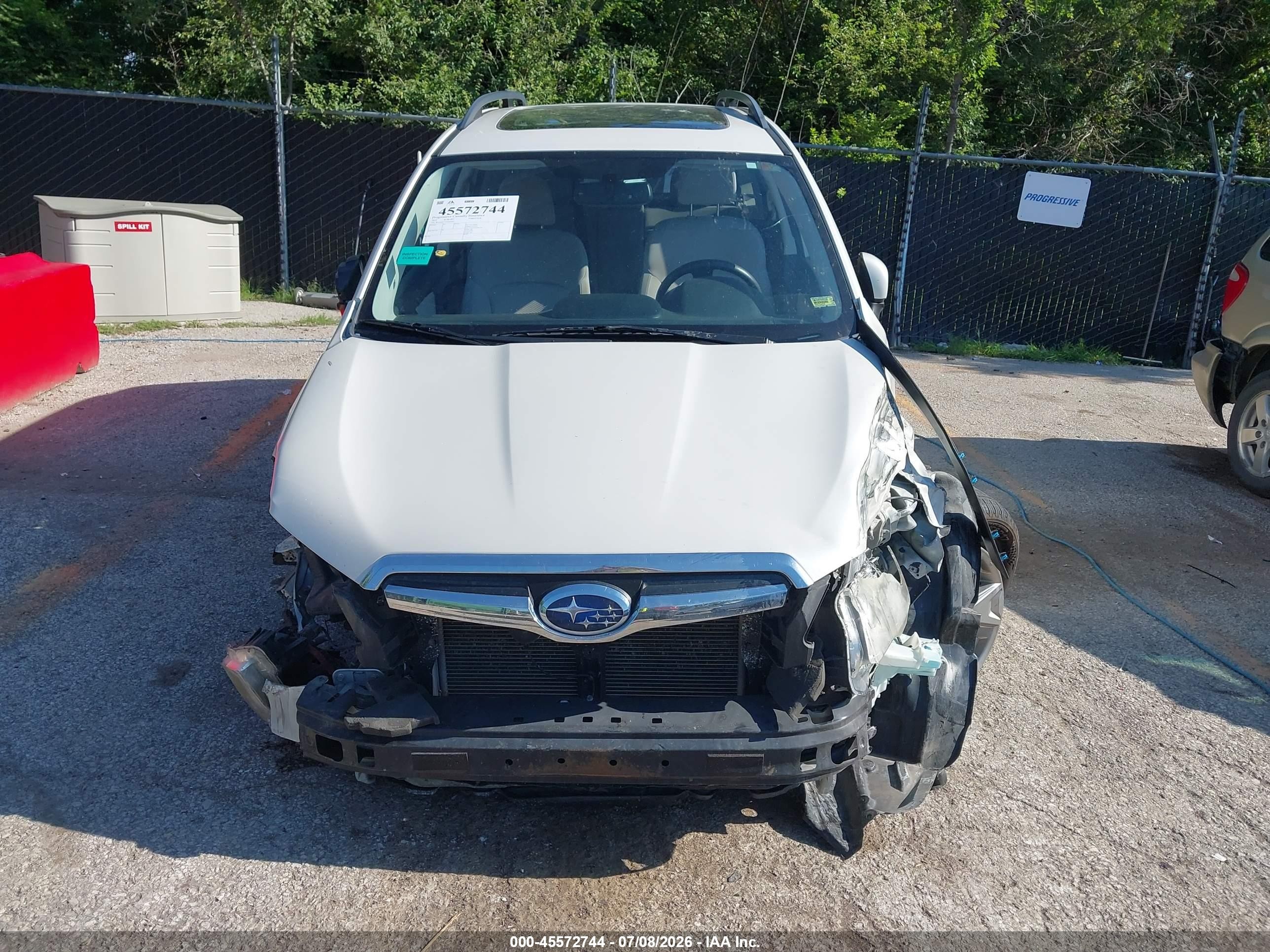 2014 Subaru Forester 2.5i Premium Белый vin: JF2SJAECXEH402262