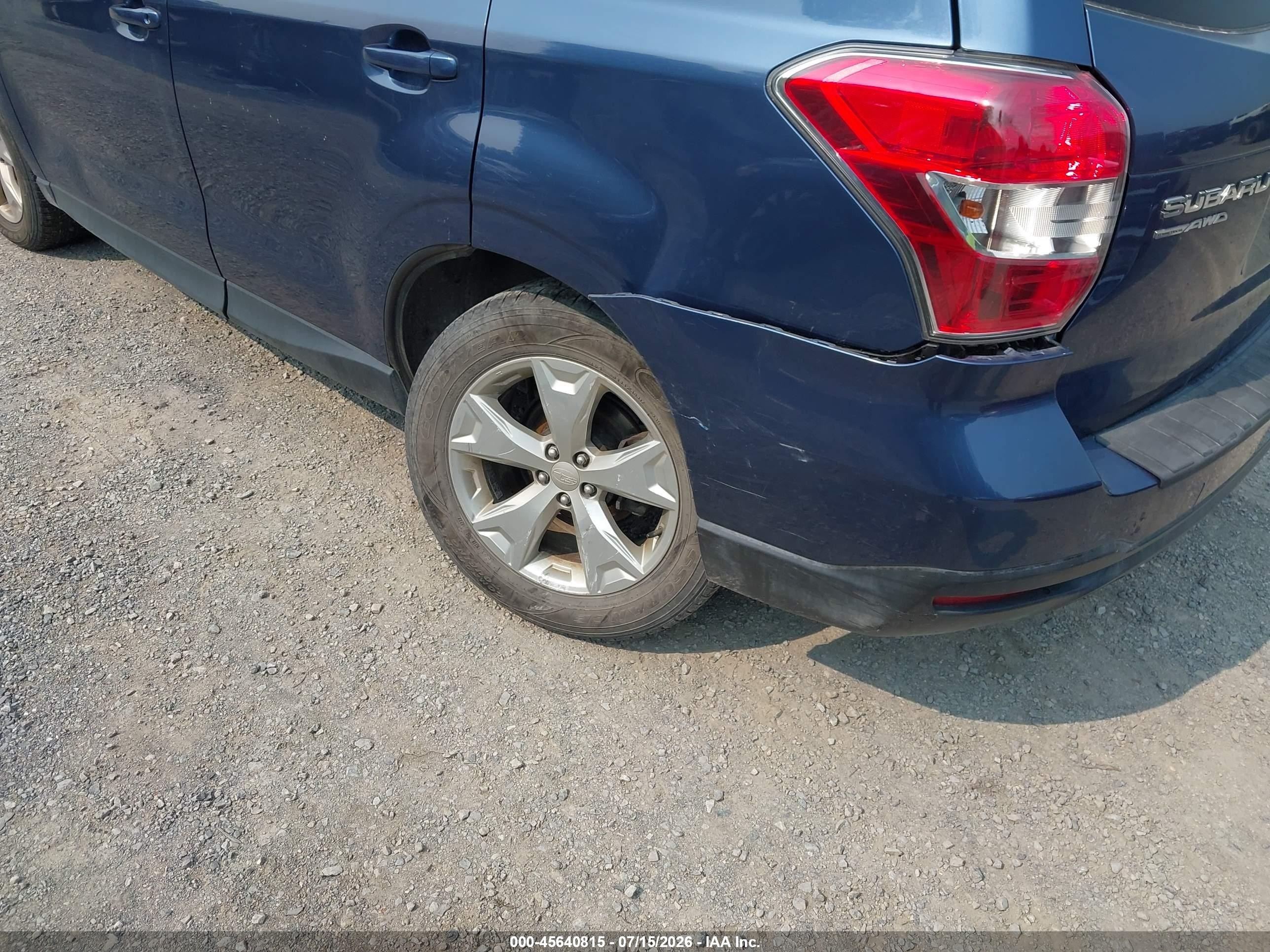 2014 Subaru Forester 2.5i Premium Синий vin: JF2SJAECXEH404531