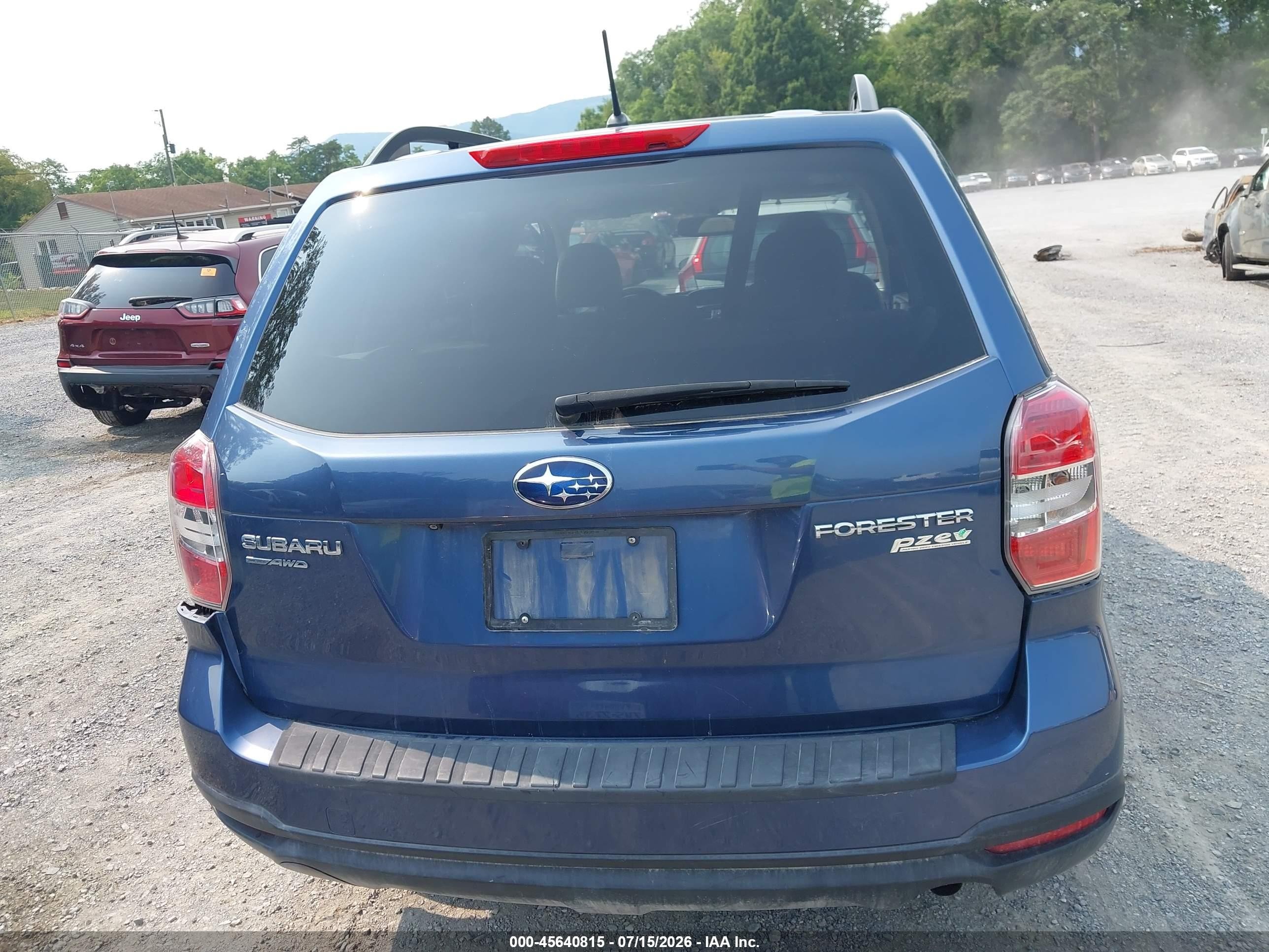 2014 Subaru Forester 2.5i Premium Синий vin: JF2SJAECXEH404531