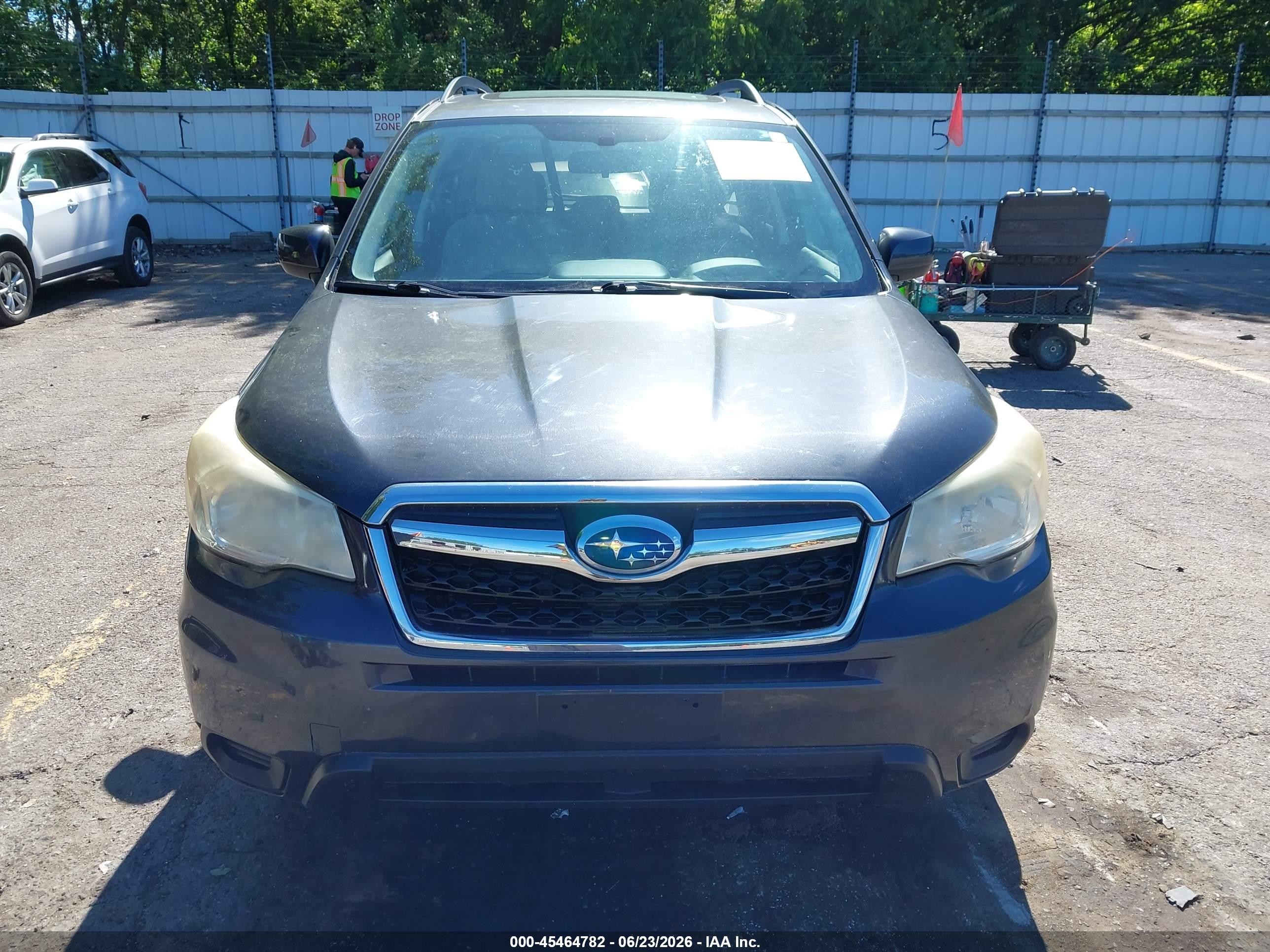 2014 Subaru Forester 2.5i Premium Gray vin: JF2SJAECXEH429770