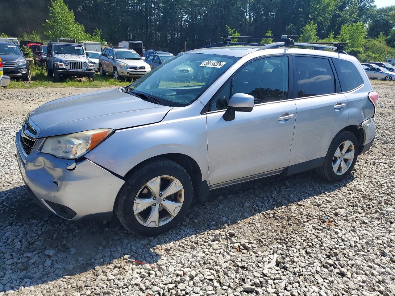 2014 Subaru Forester 2.5i Premium Silver vin: JF2SJAECXEH433124