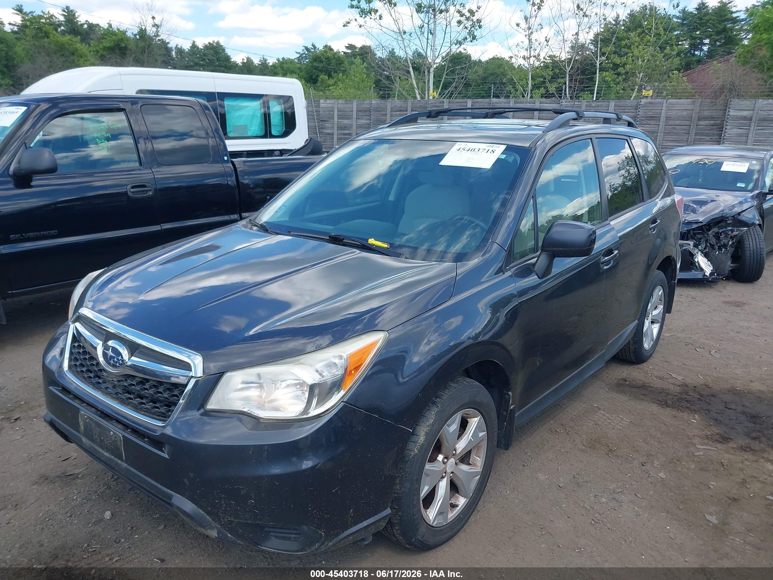 2014 Subaru Forester 2.5i Premium Black vin: JF2SJAECXEH438839
