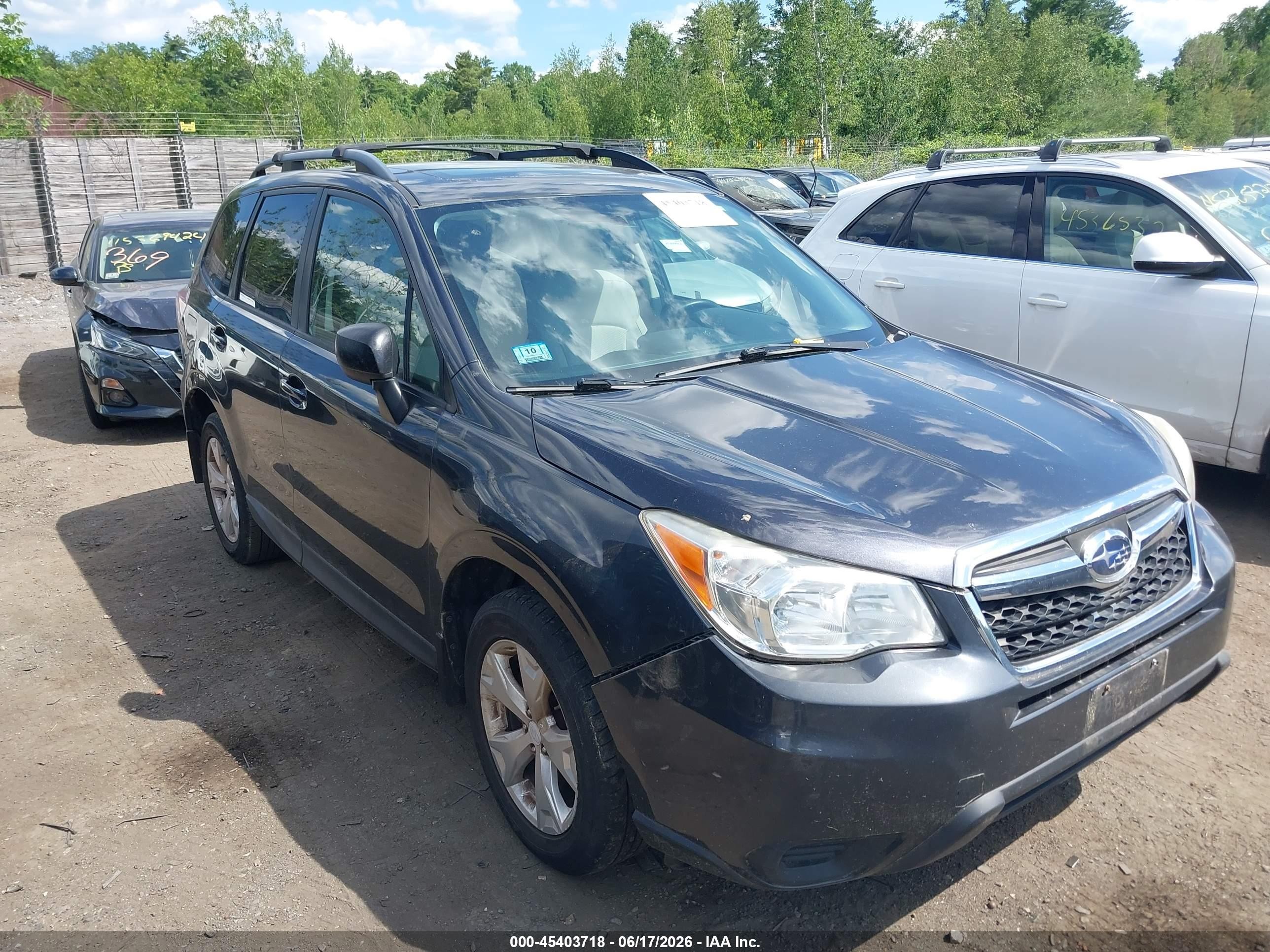2014 Subaru Forester 2.5i Premium Black vin: JF2SJAECXEH438839