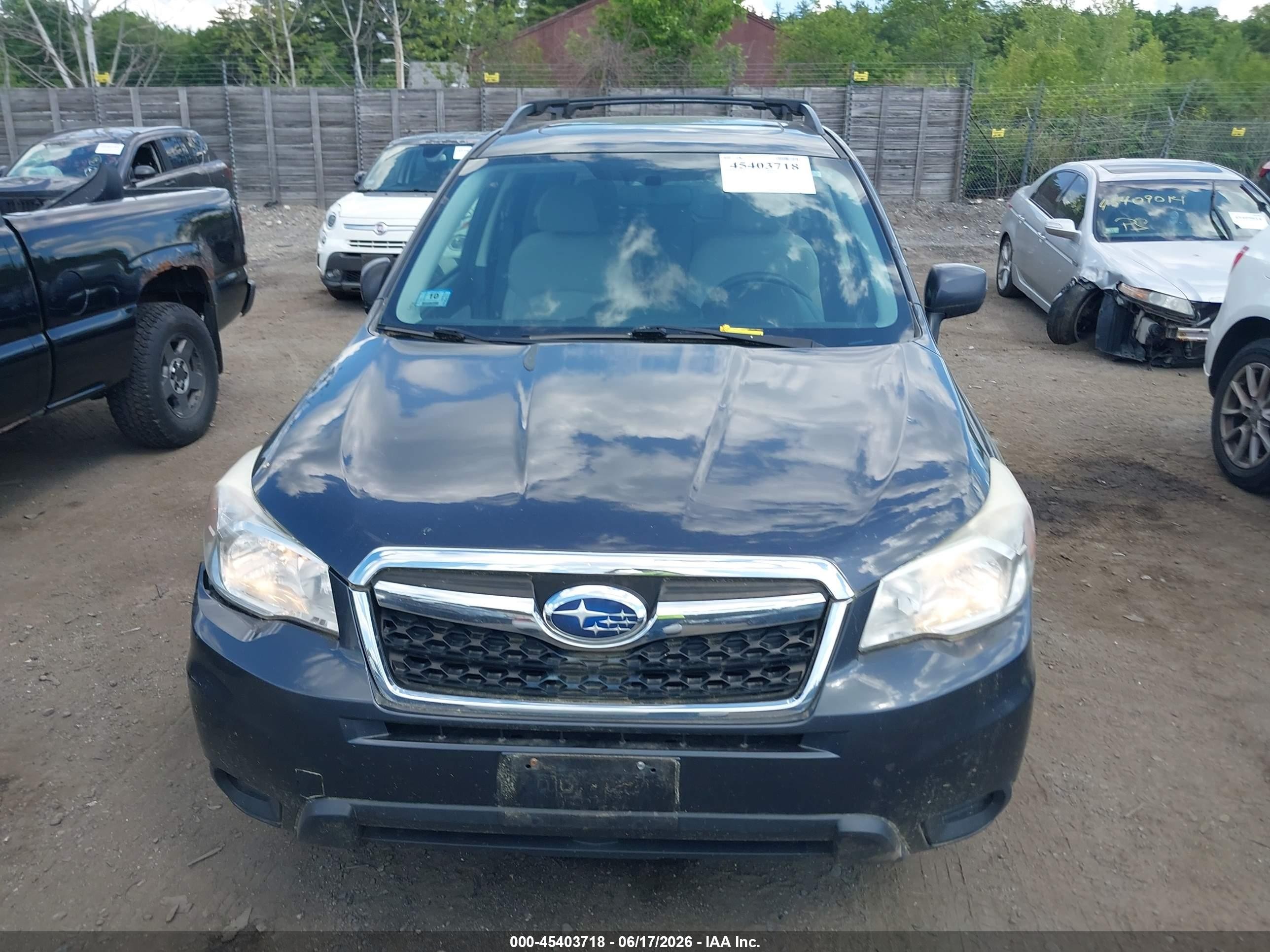 2014 Subaru Forester 2.5i Premium Black vin: JF2SJAECXEH438839
