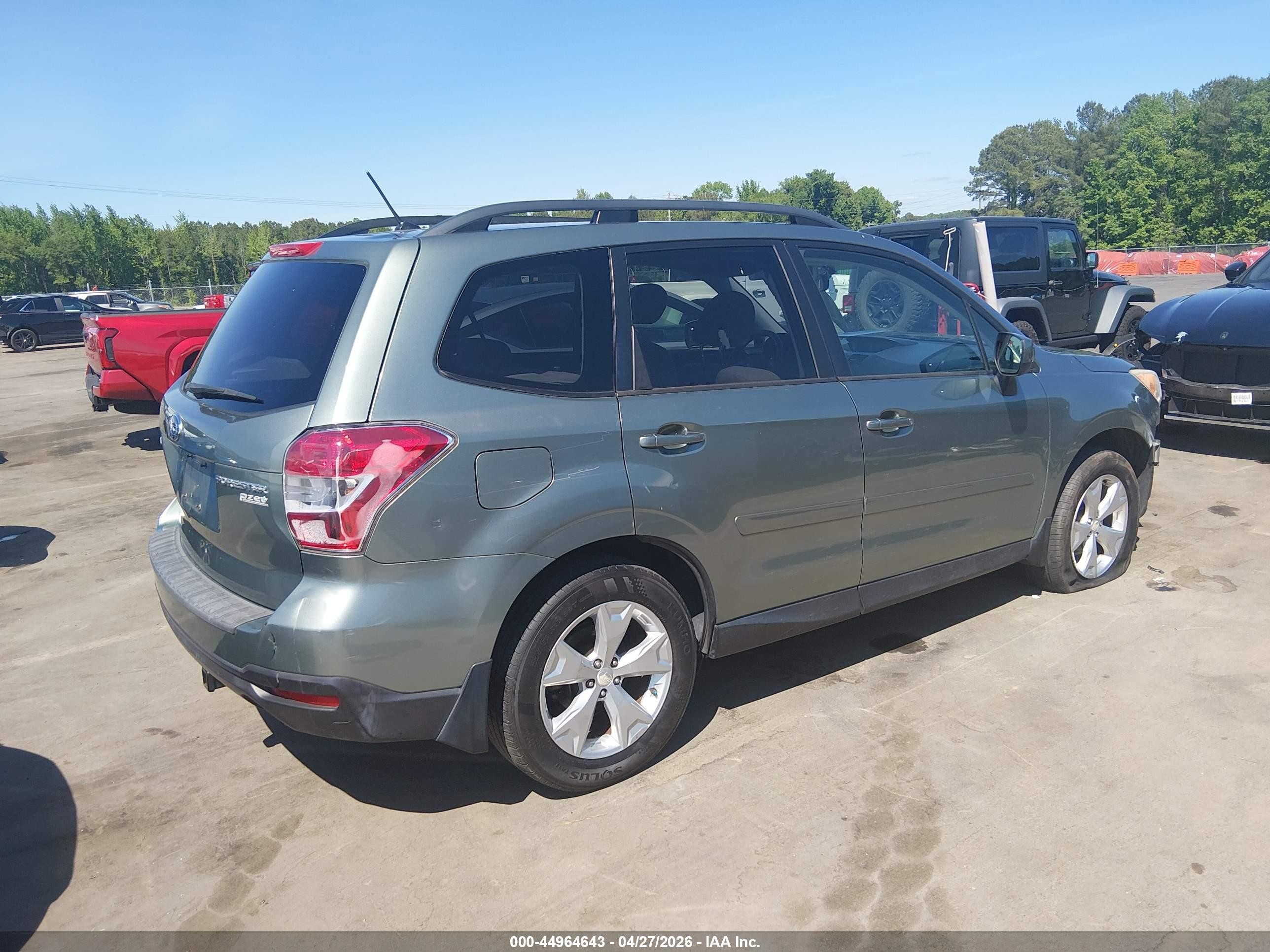 2014 Subaru Forester 2.5i Premium Green vin: JF2SJAECXEH449579