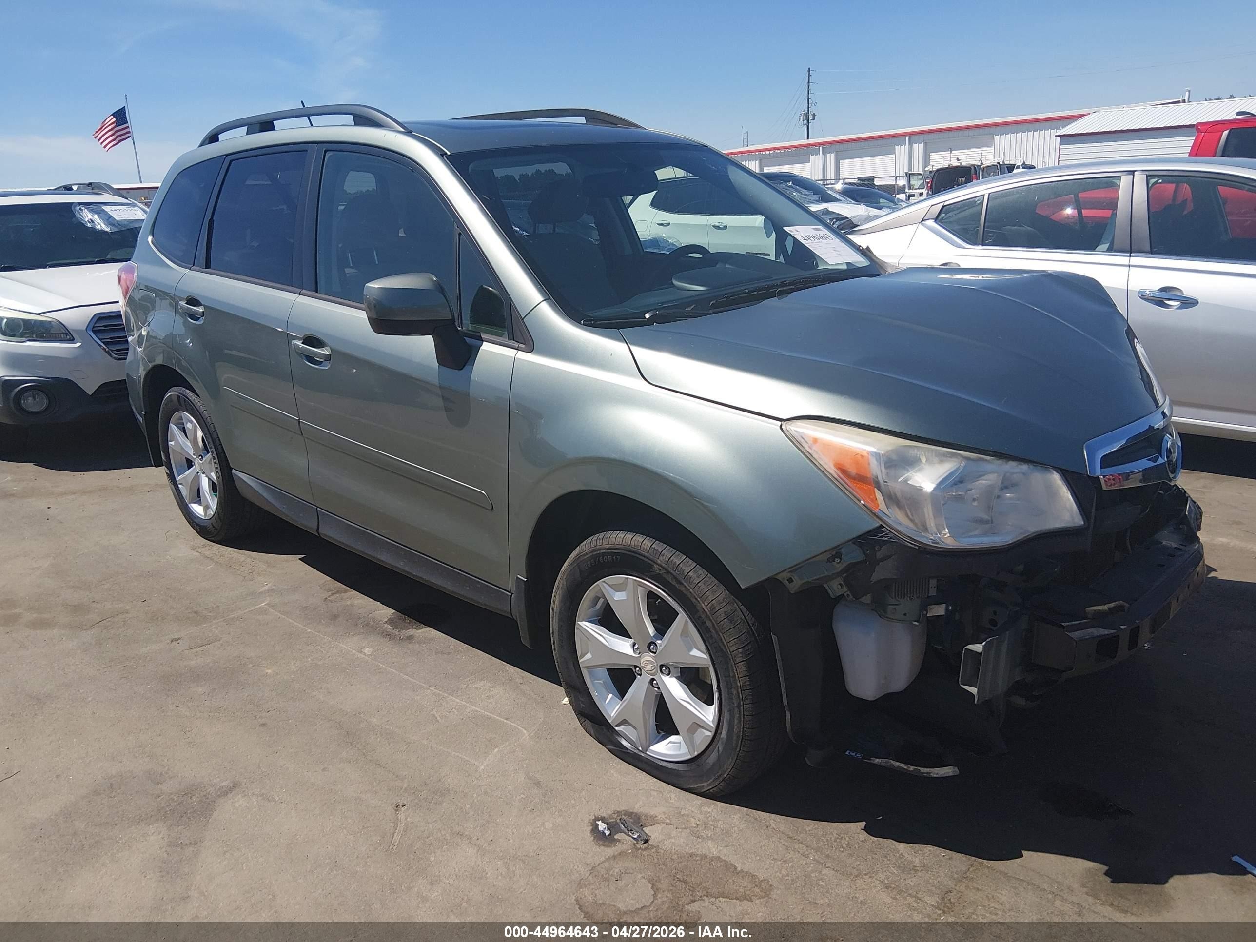 2014 Subaru Forester 2.5i Premium Green vin: JF2SJAECXEH449579