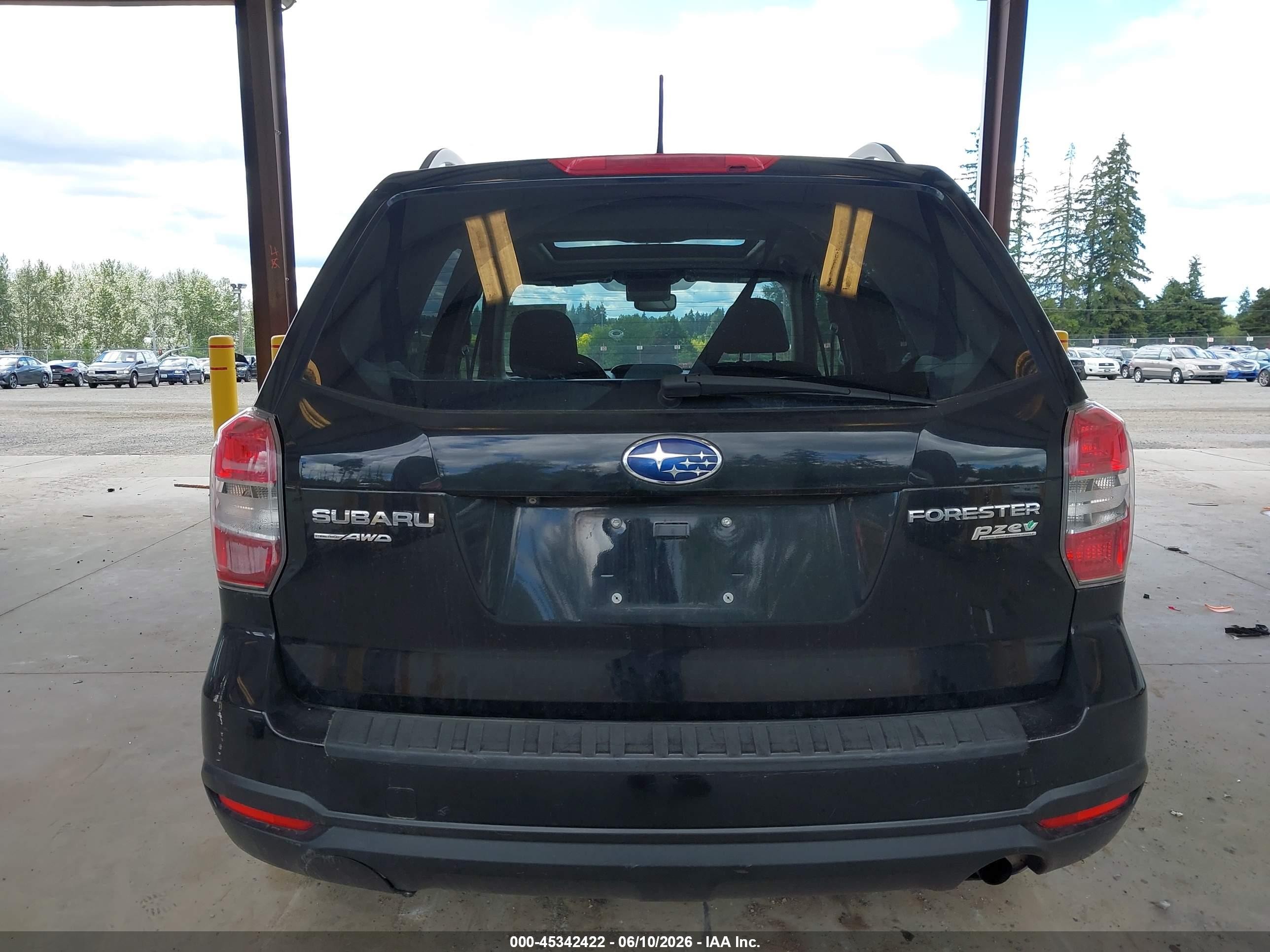 2014 Subaru Forester 2.5i Premium Black vin: JF2SJAECXEH481738