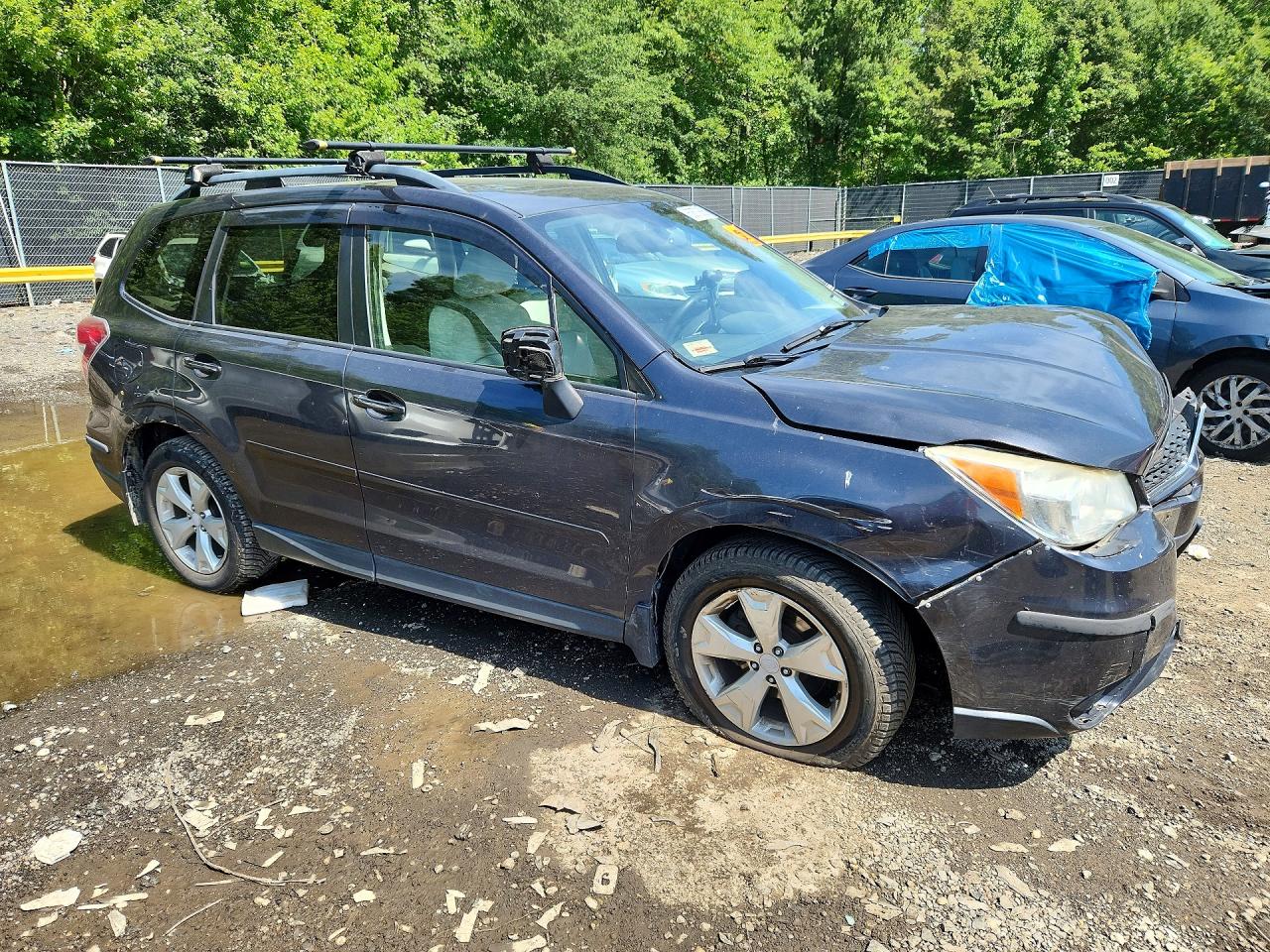 2015 Subaru Forester 2.5i Premium Gray vin: JF2SJAFC0FH423430