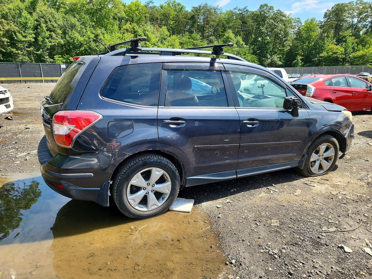 2015 Subaru Forester 2.5i Premium Gray vin: JF2SJAFC0FH423430