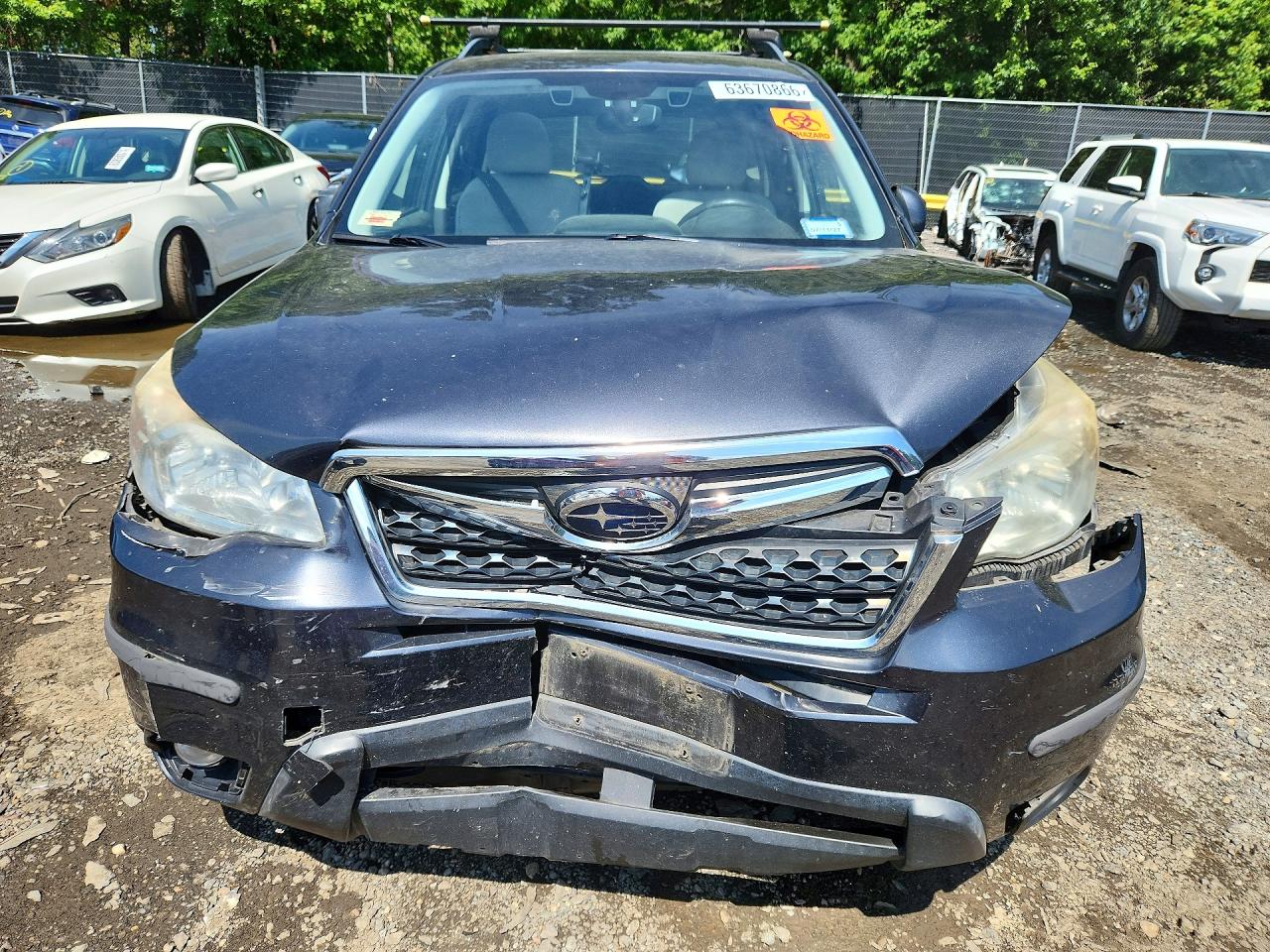 2015 Subaru Forester 2.5i Premium Gray vin: JF2SJAFC0FH423430