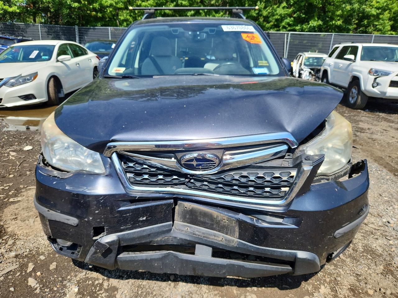 2015 Subaru Forester 2.5i Premium Gray vin: JF2SJAFC0FH423430