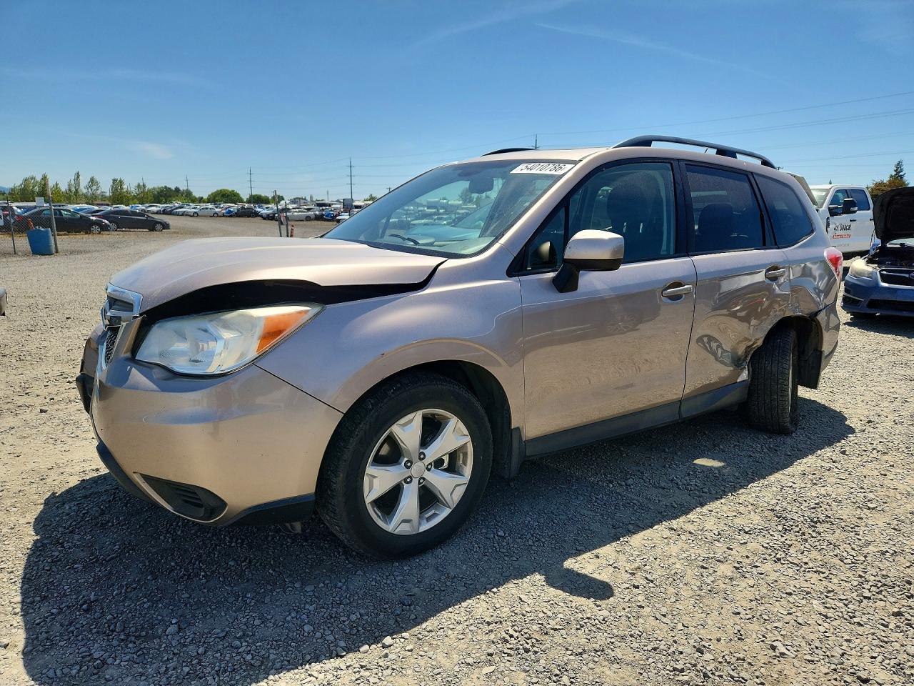2015 Subaru Forester 2.5i Premium Tan vin: JF2SJAFC1FH435604