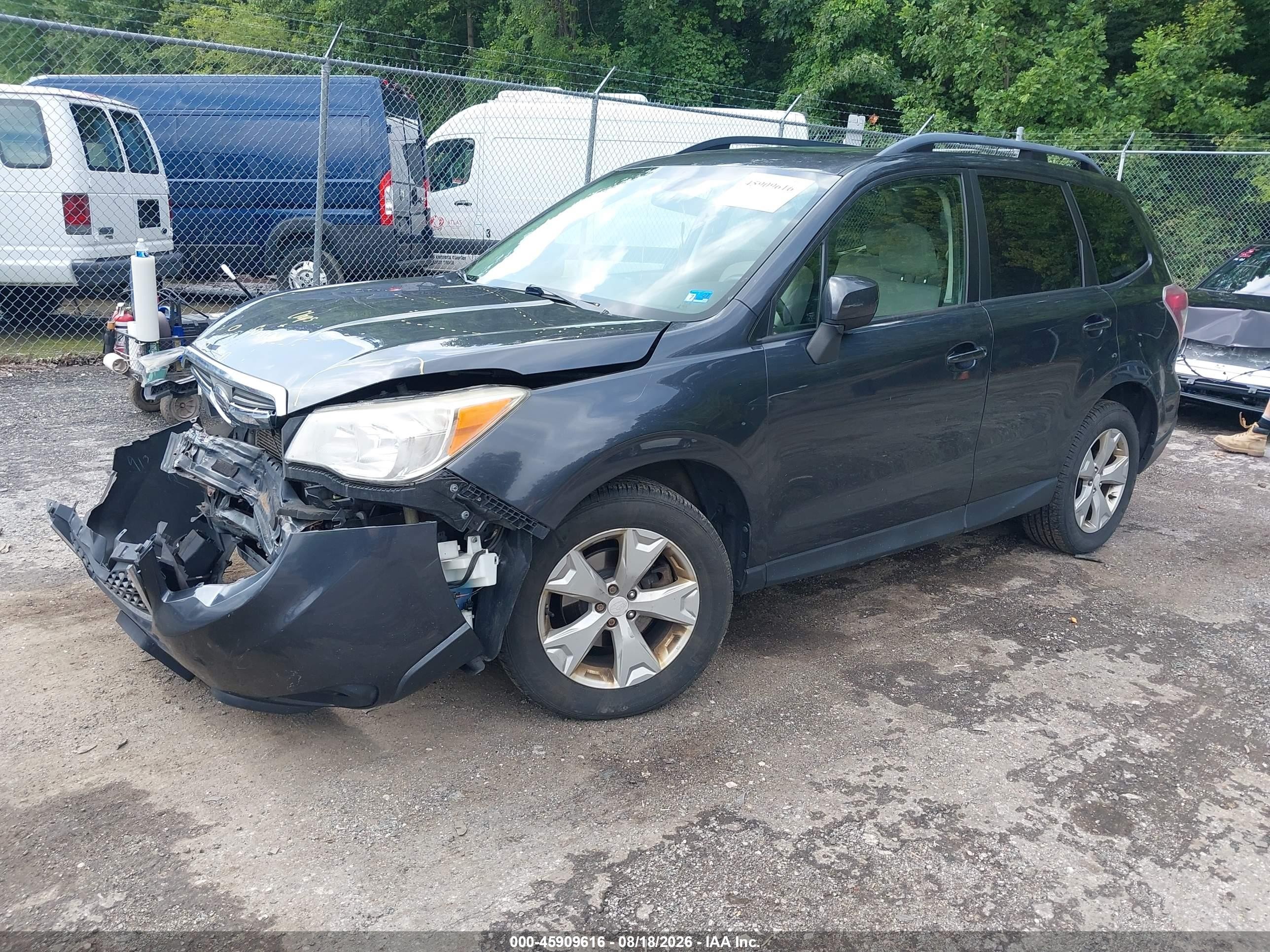 2015 Subaru Forester 2.5i Premium Серый vin: JF2SJAFC2FH507555