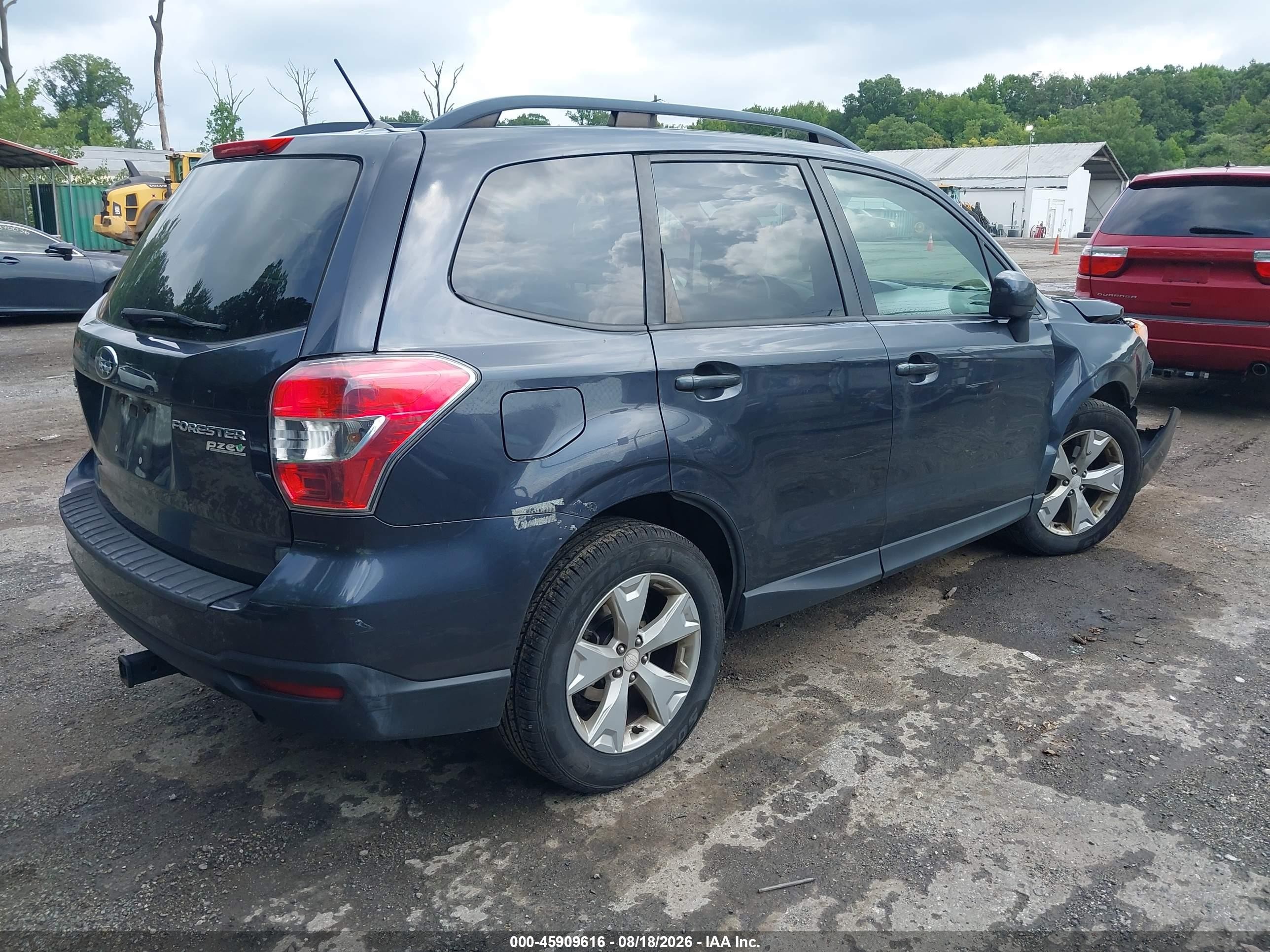 2015 Subaru Forester 2.5i Premium Серый vin: JF2SJAFC2FH507555