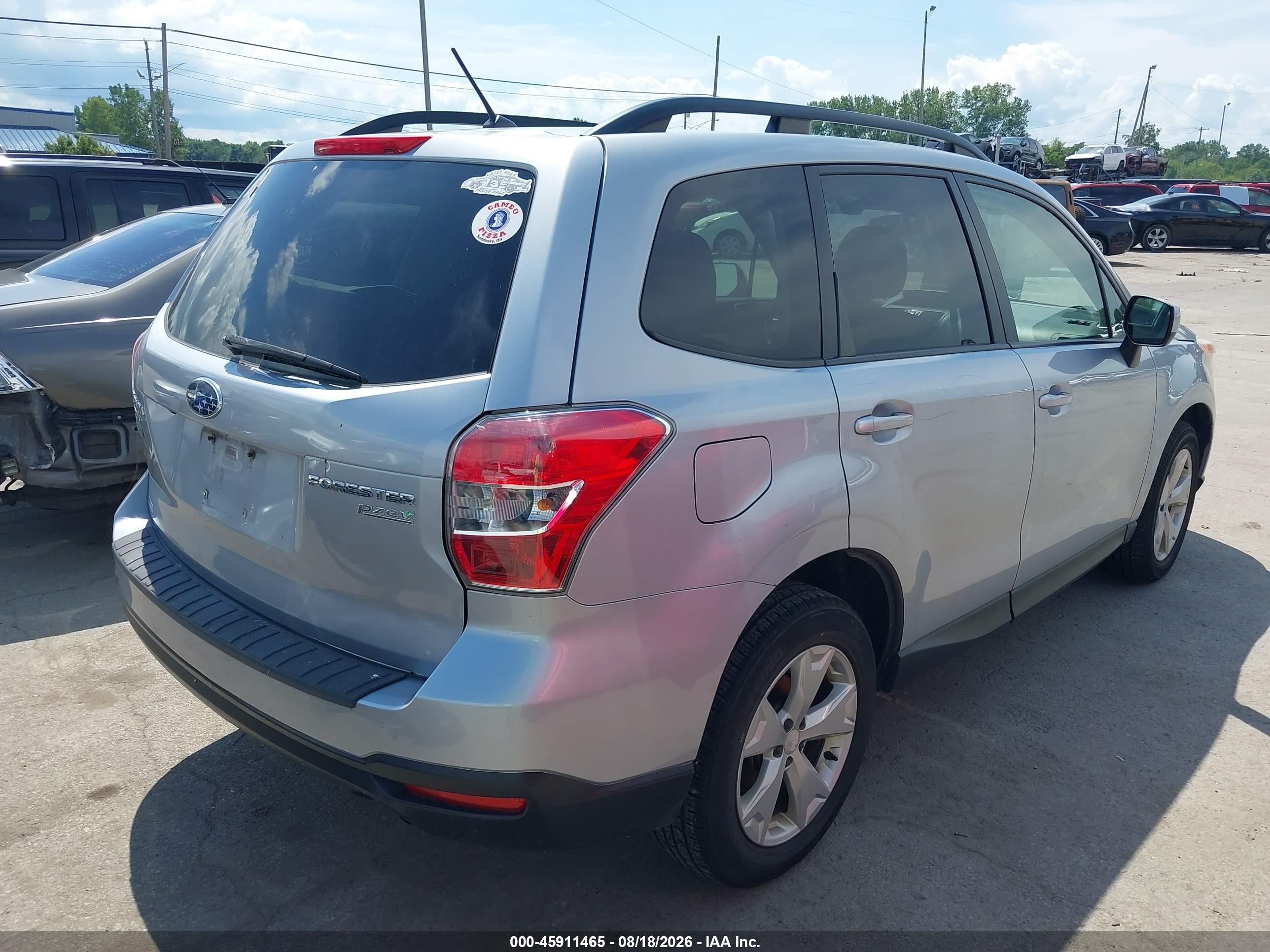 2015 Subaru Forester 2.5i Premium Light Blue vin: JF2SJAFC2FH556769