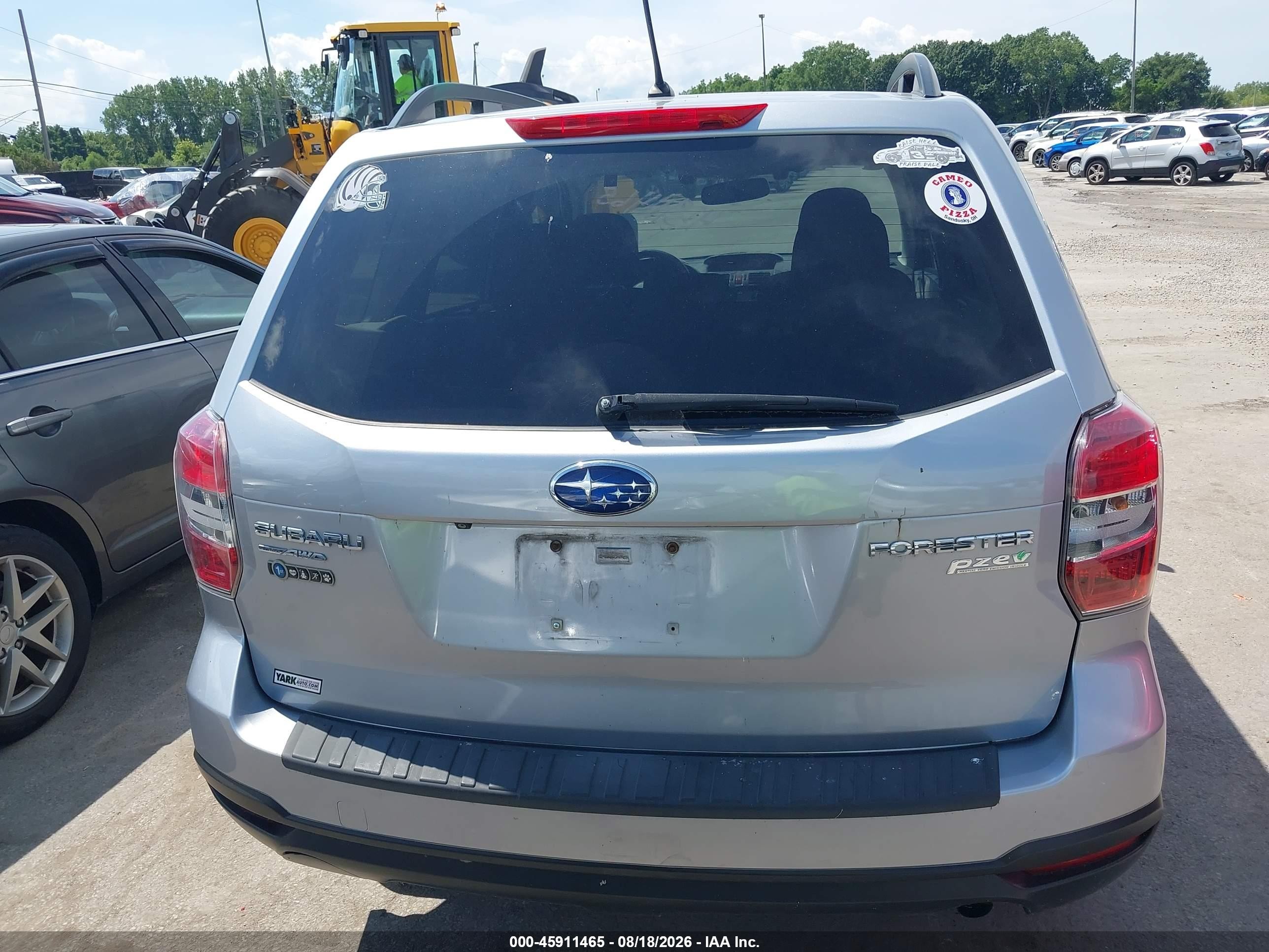 2015 Subaru Forester 2.5i Premium Light Blue vin: JF2SJAFC2FH556769