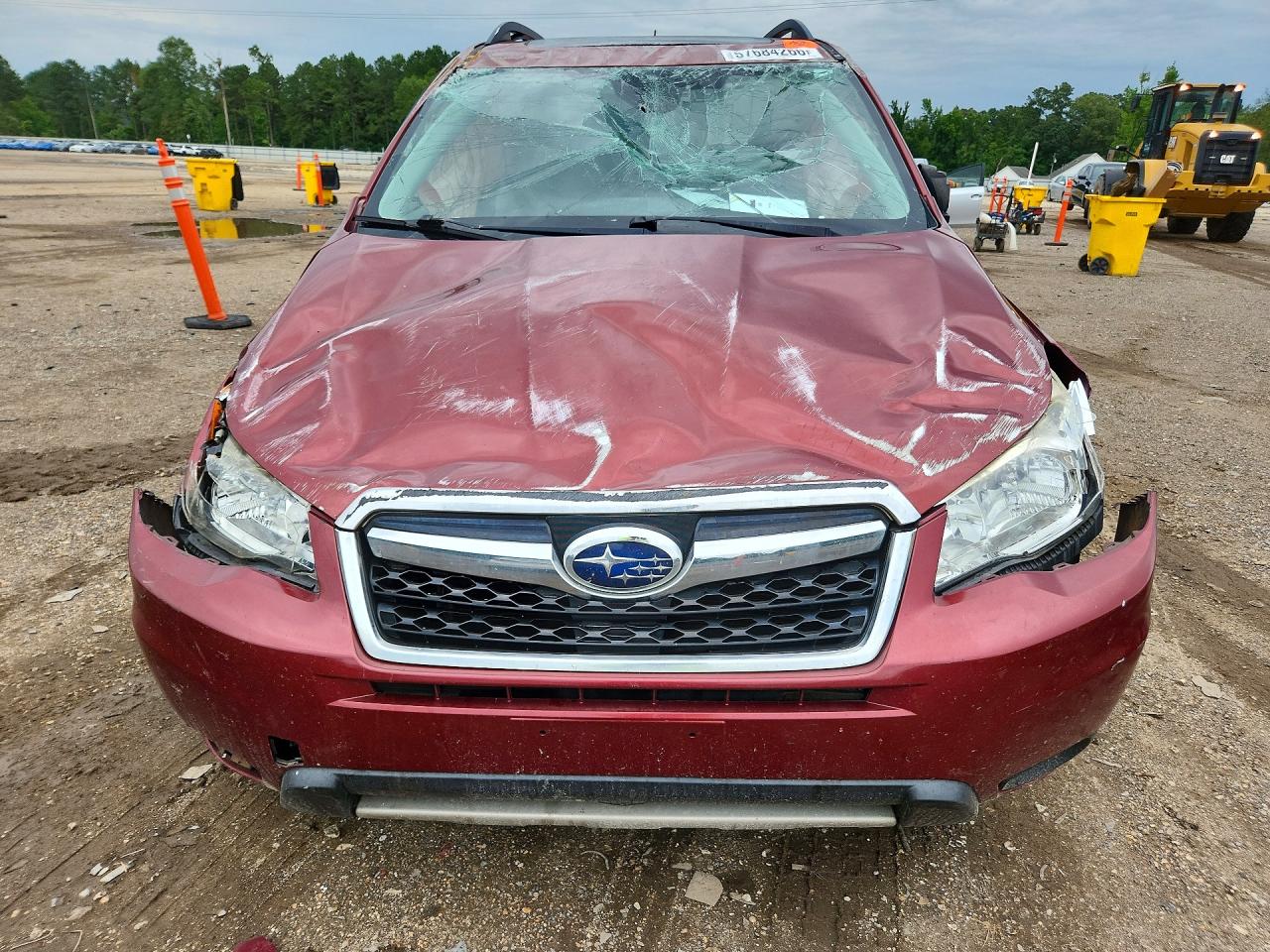2015 Subaru Forester 2.5i Premium Maroon vin: JF2SJAFC3FH809873