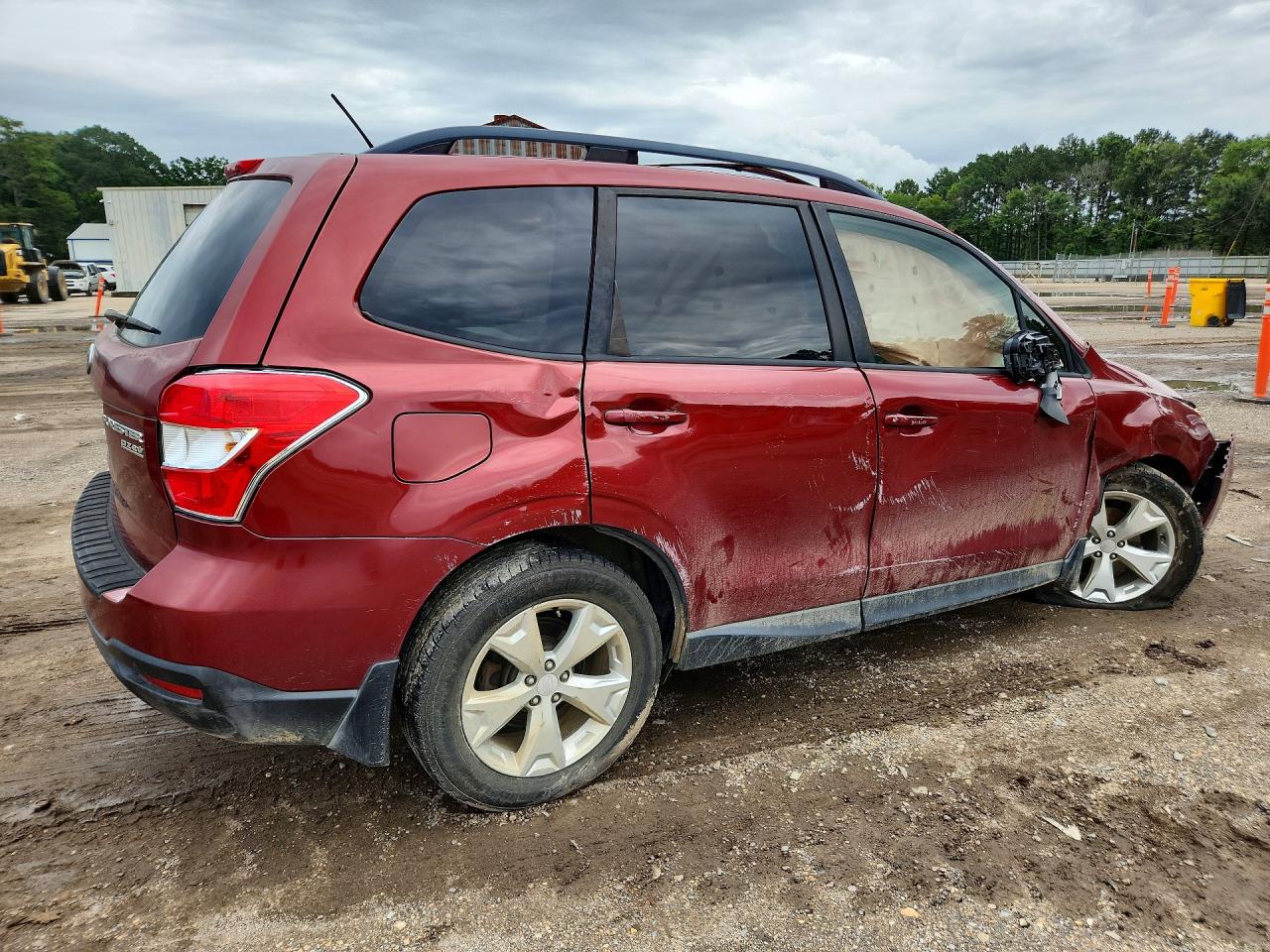 2015 Subaru Forester 2.5i Premium Maroon vin: JF2SJAFC3FH809873