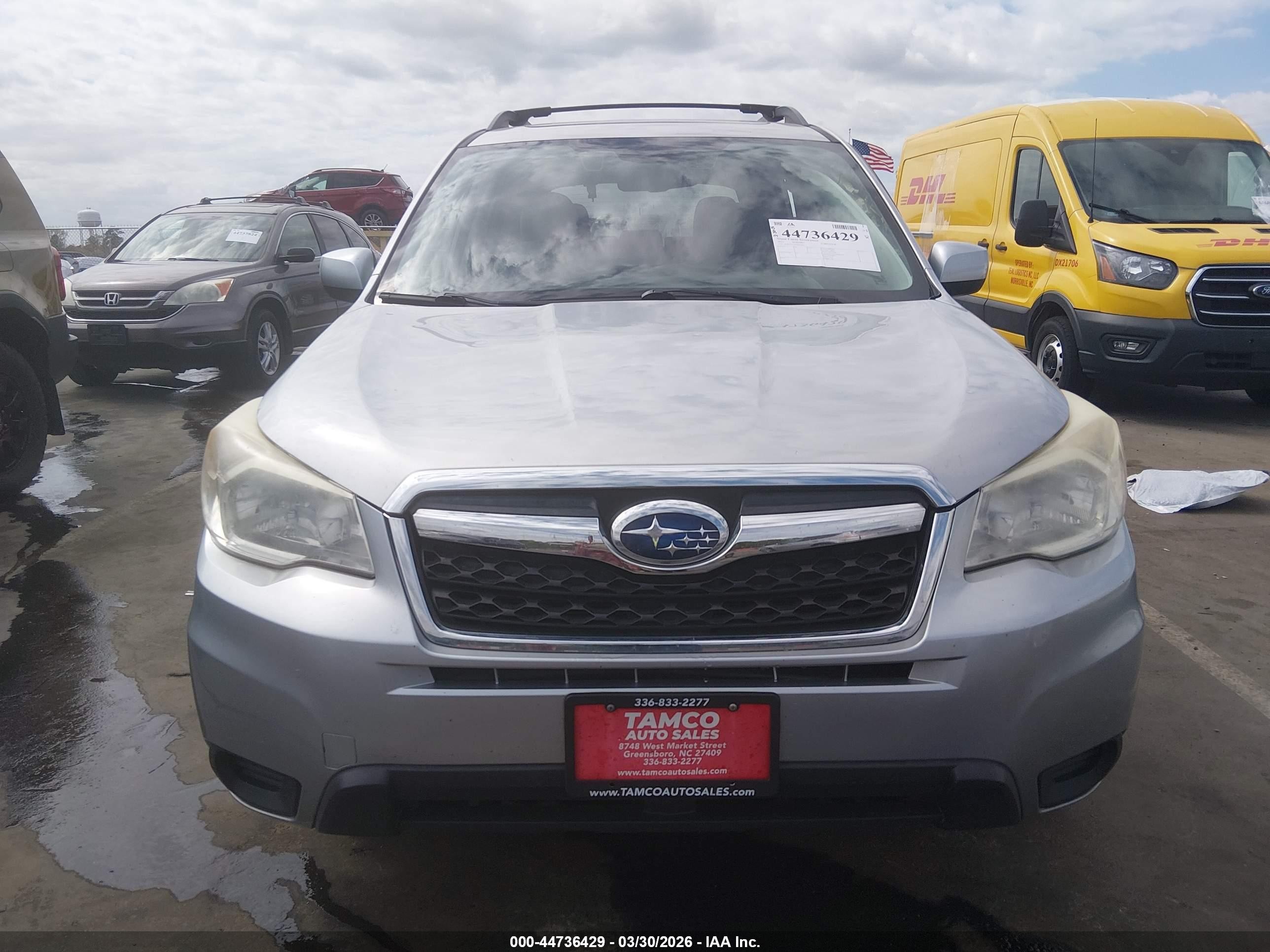 2015 Subaru Forester 2.5i Premium Silver vin: JF2SJAFC5FH425805