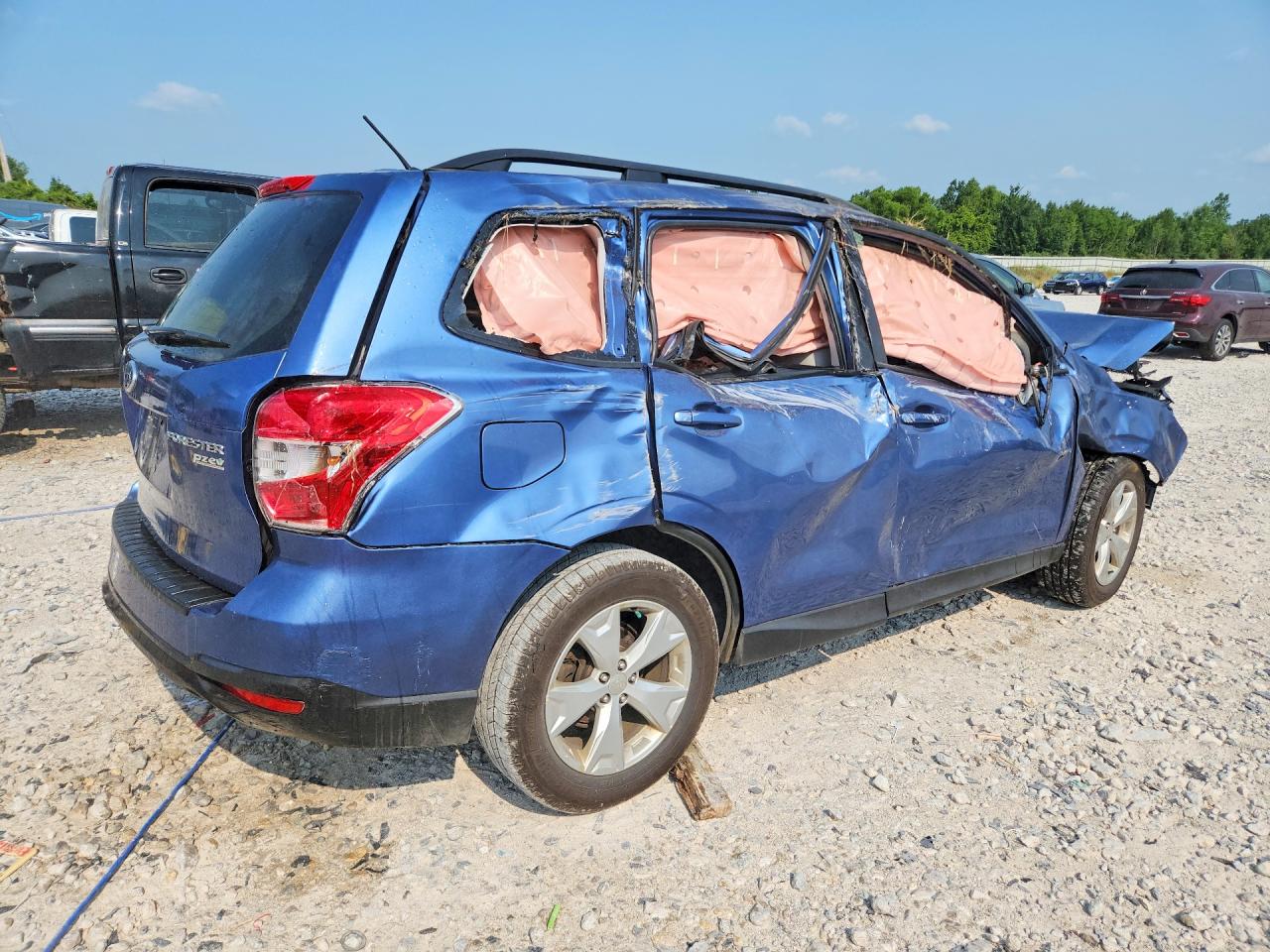 2015 Subaru Forester 2.5i Premium Синий vin: JF2SJAFC5FH502141