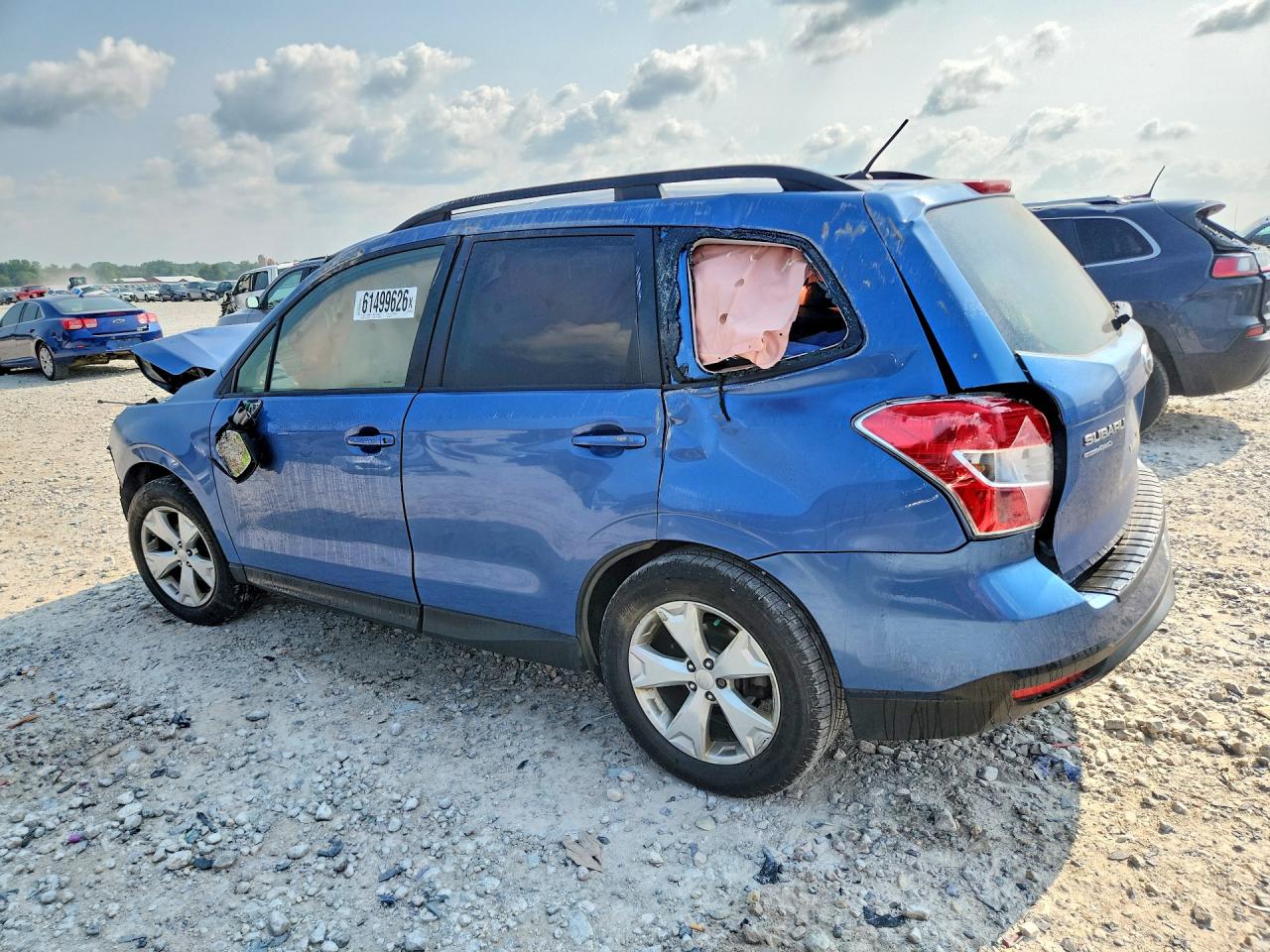 2015 Subaru Forester 2.5i Premium Синий vin: JF2SJAFC5FH502141